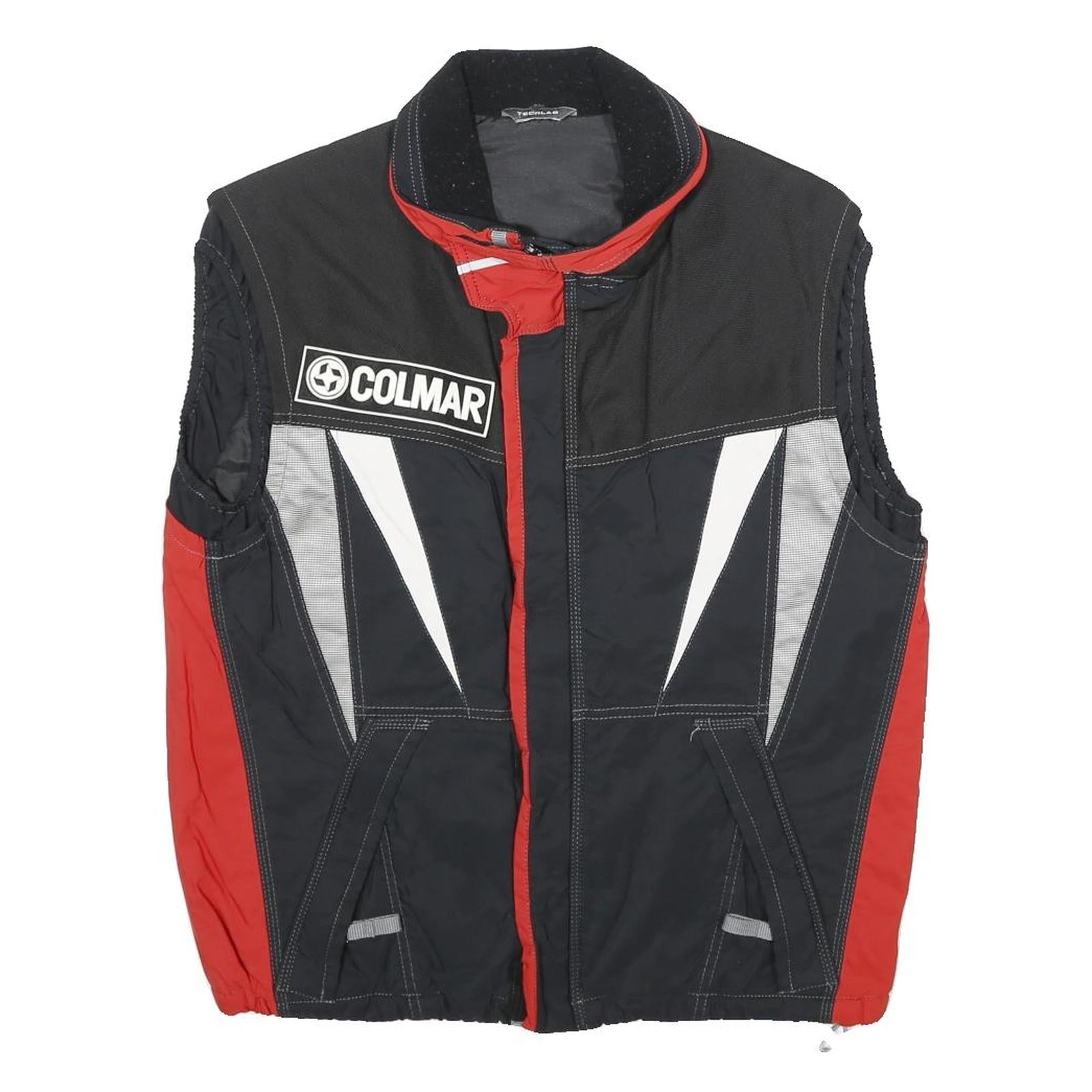 Colmar Mens Black & Red Tech Fleece Zip Jacket M Polyester Sportswear Refurbished - N/A refurbished available on Cerqular