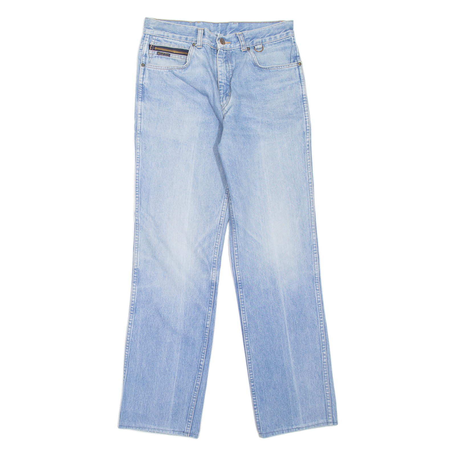 VINCI Mens Jeans Blue Regular Straight Stone Wash W28 L30 Refurbished - N/A refurbished available on Cerqular