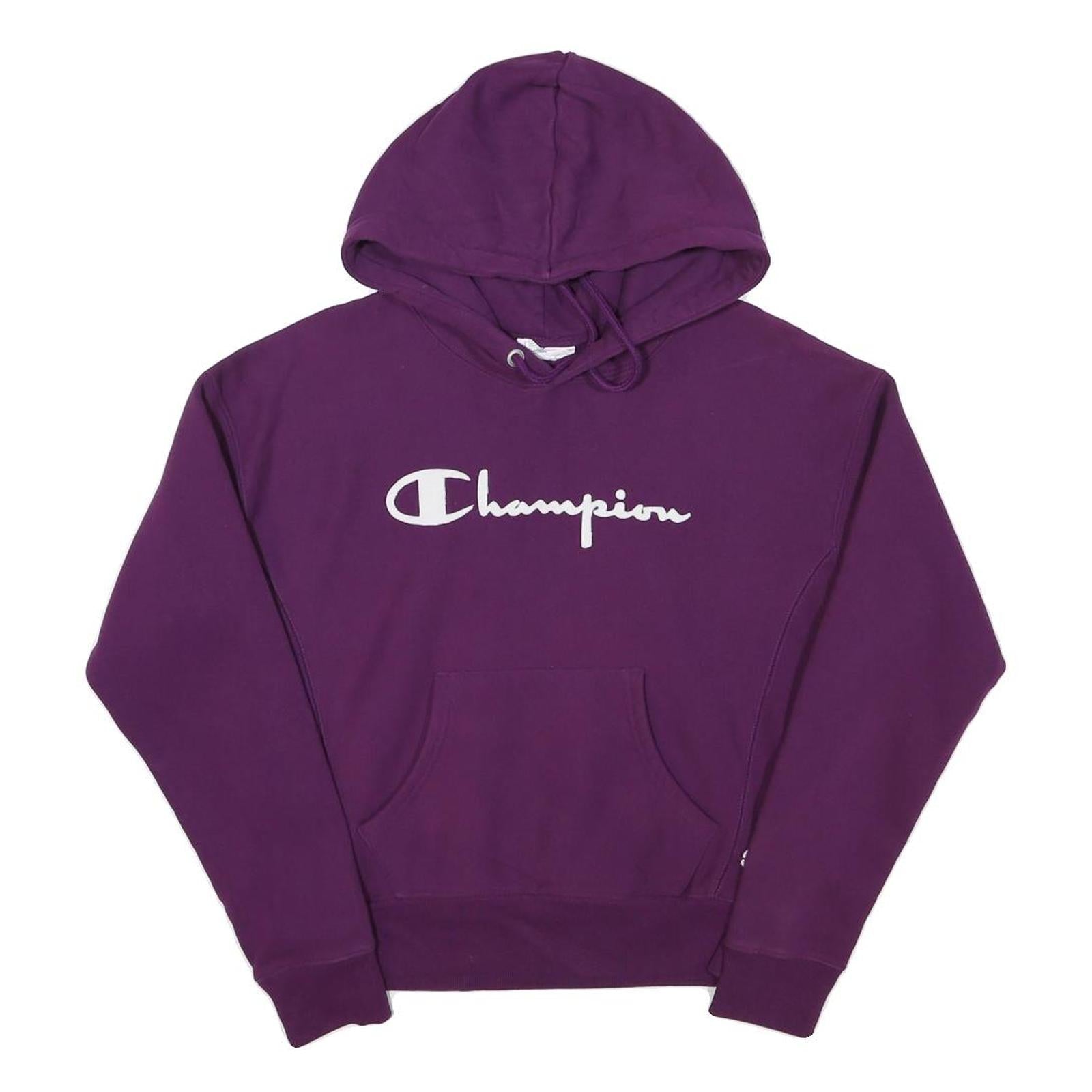 CHAMPION Mens Purple Pullover Hoodie S Cotton Blend  Hoodie Sweatshirt Refurbished - N/A refurbished available on Cerqular