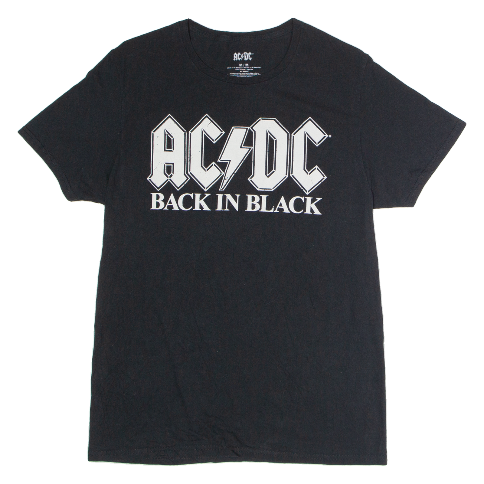 ACDC Back In Black Mens Band T-Shirt Black M Refurbished - N/A refurbished available on Cerqular