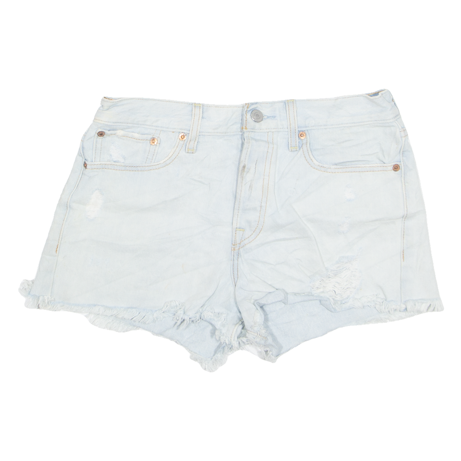 Buy LEVI'S Cut Off Womens Denim Shorts Blue S W28 Refurbished - $20.79 LEVI'S Cut Off Womens Denim Shorts Blue S W28 Refurbished - N/A refurbished available on Cerqular