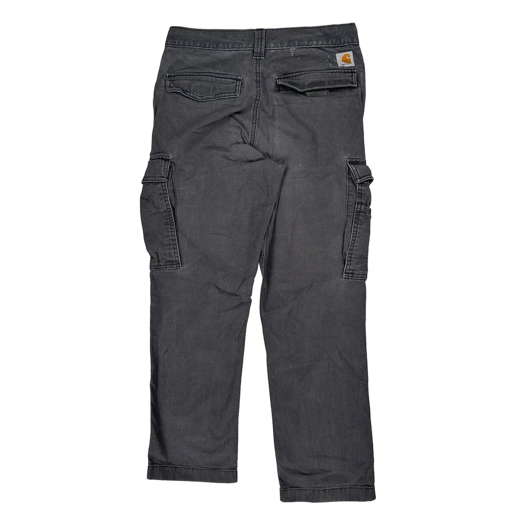 Carhartt Cargo Trousers - 30W 30L Grey Cotton Refurbished - Thrifted (note: this is a term often used to describe second- refurbished available on Cerqular