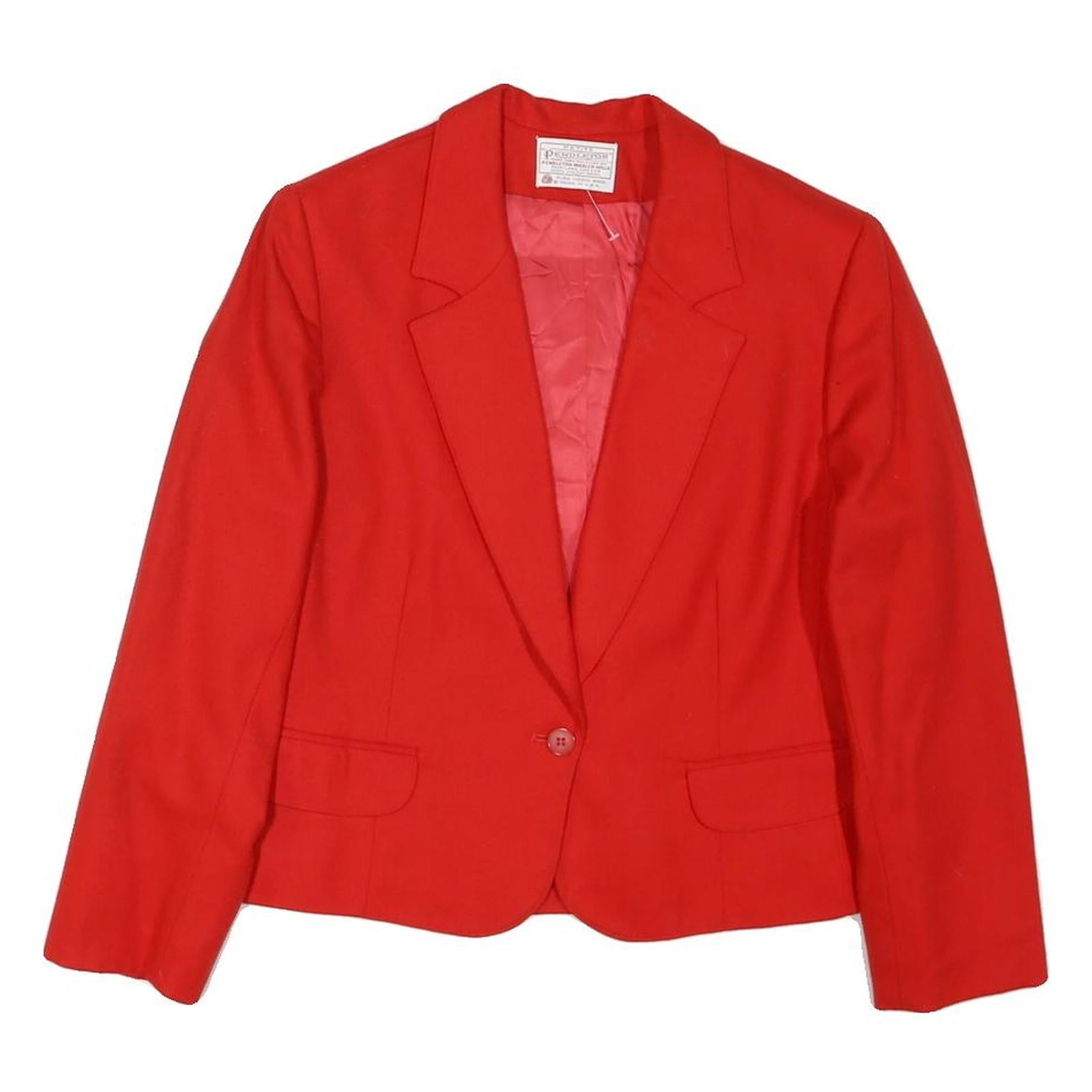 Buy PENDLETON Womens Red Wool Blazer Jacket M Button Plain Classic Tailored Refurbished - $123.49 PENDLETON Womens Red Wool Blazer Jacket M Button Plain Classic Tailored Refurbished - N/A refurbished available on Cerqular