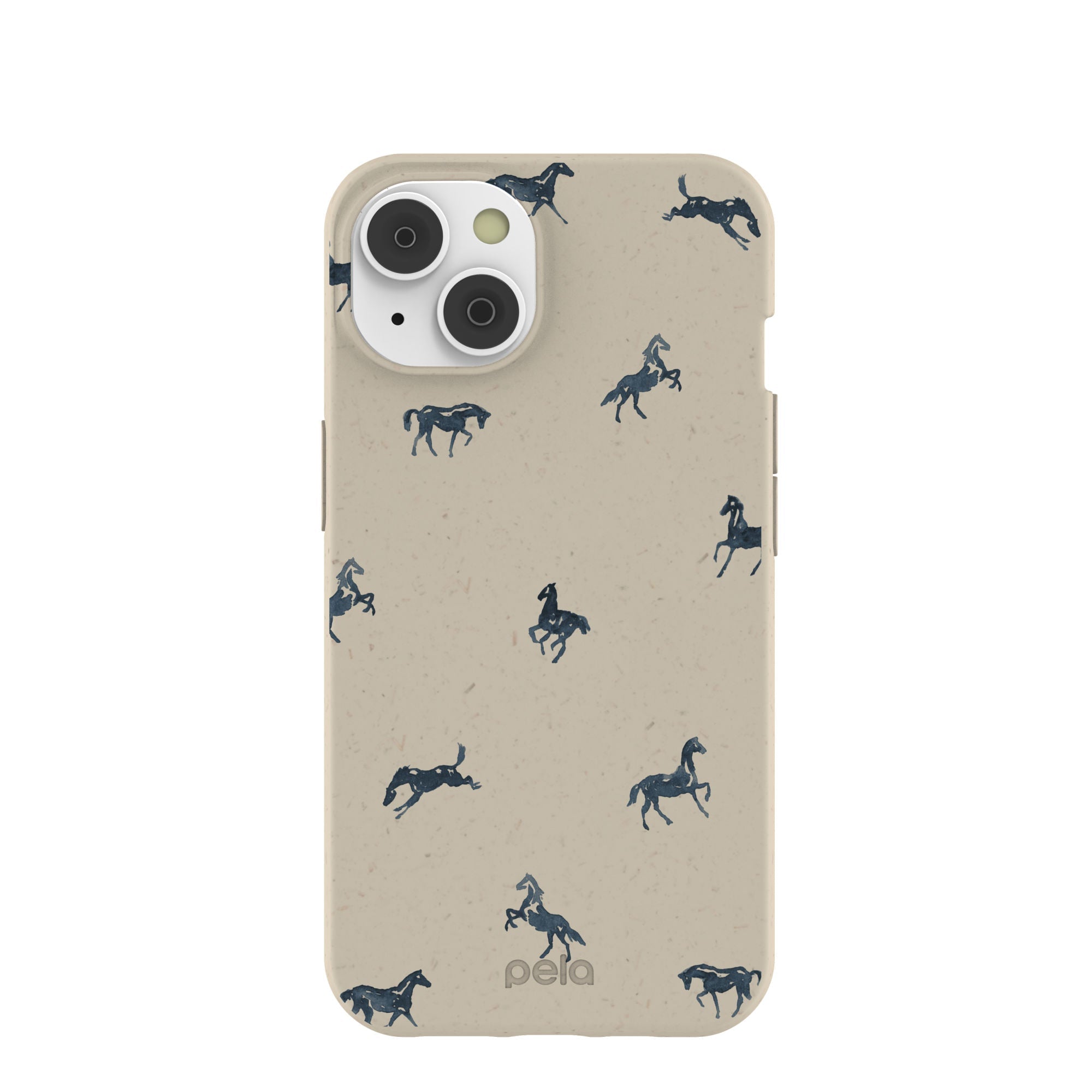 London Fog Mini Horses iPhone 14/16e Case Refurbished - Pela Case refurbished available on Cerqular
