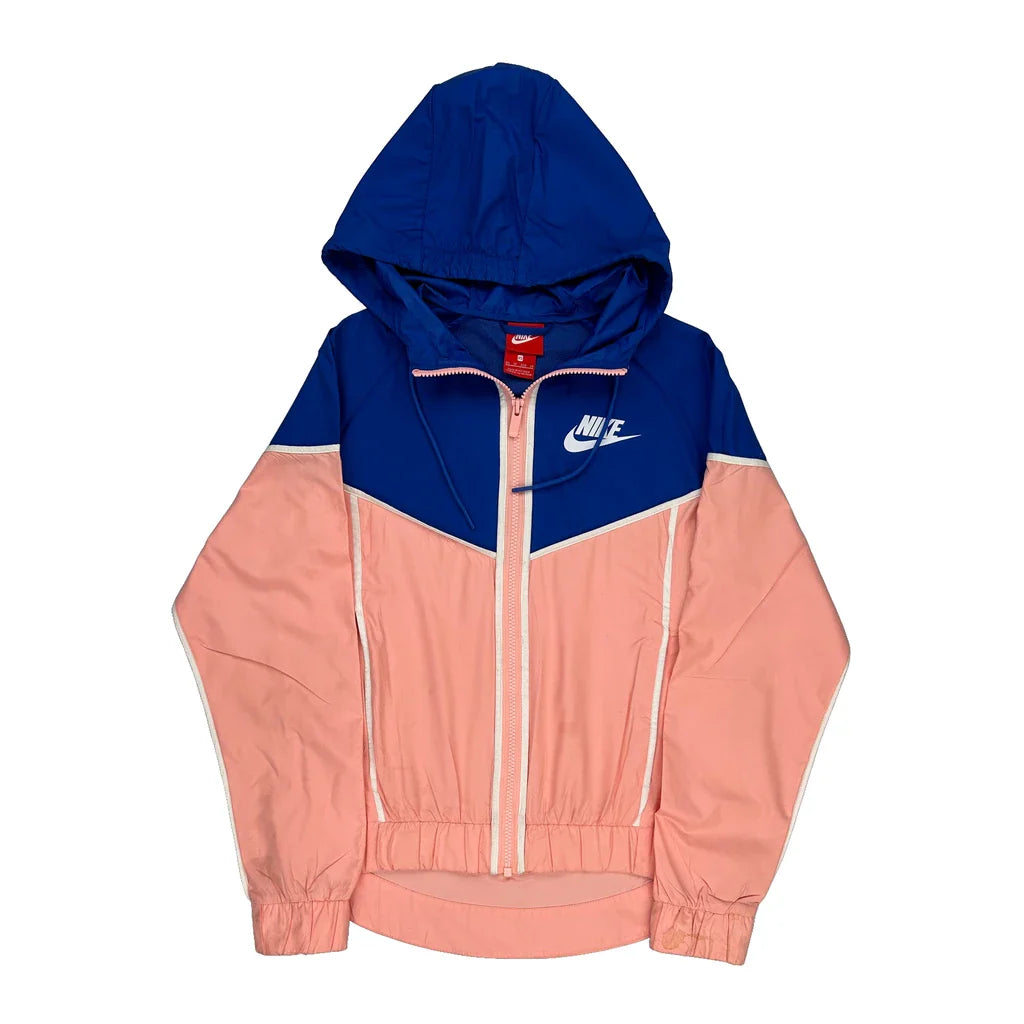 Nike Jacket - XS Blue Polyester Refurbished - Thrifted (note: this is a term often used to describe second- refurbished available on Cerqular