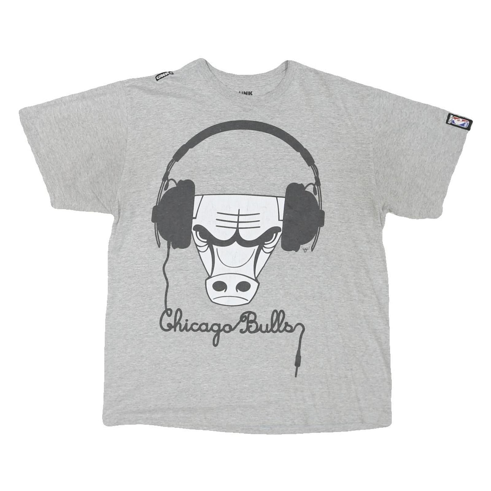 NBA Mens Grey Chicago Bulls Graphic T-Shirt M Short Sleeve Crew Neck Casual Refurbished - N/A refurbished available on Cerqular