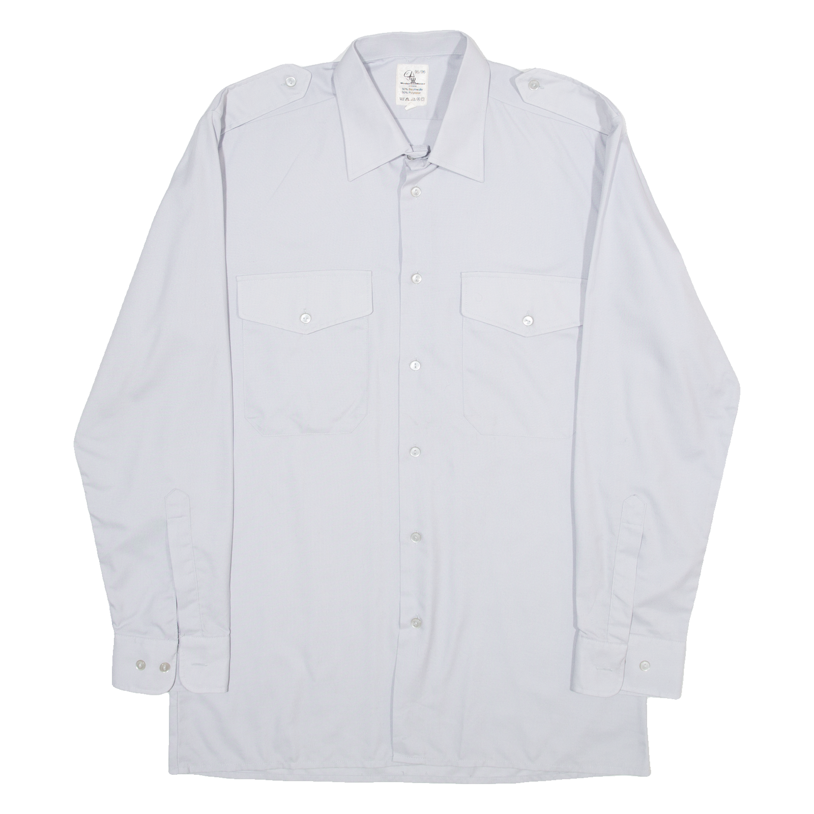 WEDER MEIER Mens Worker Shirt Grey Long Sleeve M Refurbished - N/A refurbished available on Cerqular