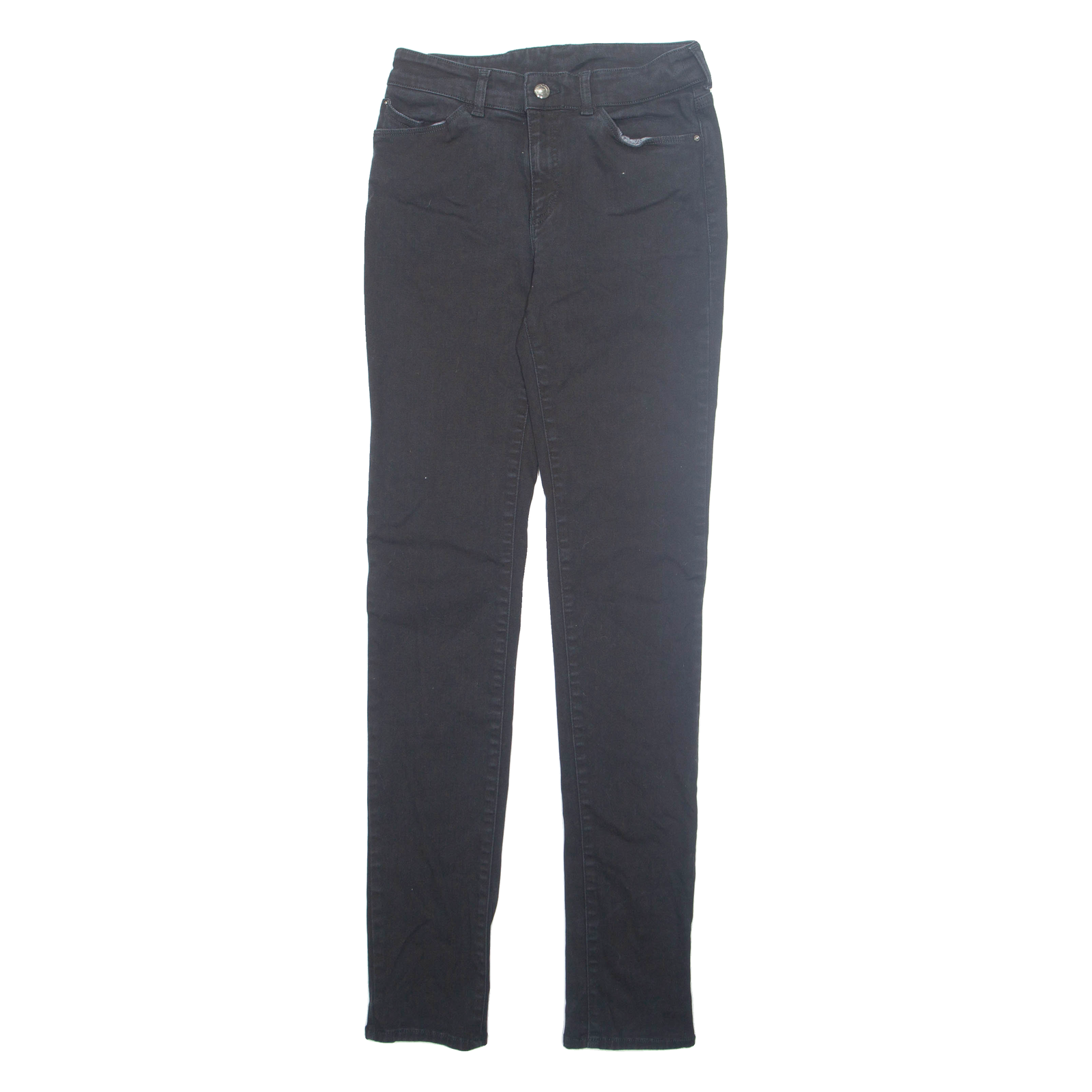 EMPORIO ARMANI Womens Jeans Black Regular Tapered W27 L32 Refurbished - N/A refurbished available on Cerqular