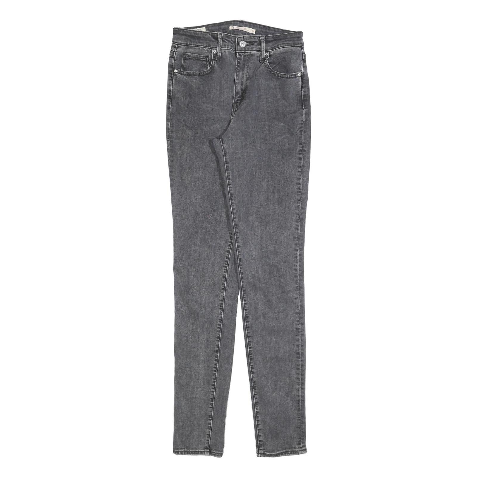 LEVI'S 721 Womens Slim Denim Jeans Grey Stone Wash W28 L32 Stylish Comfortable Refurbished - N/A refurbished available on Cerqular