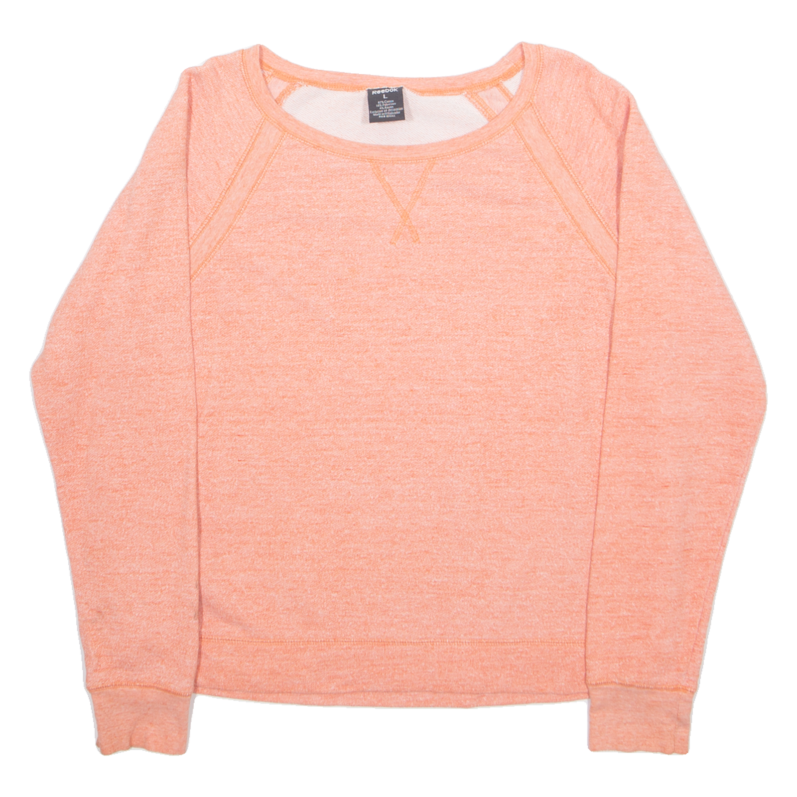 REEBOK Womens Sweatshirt Orange L Refurbished - N/A refurbished available on Cerqular