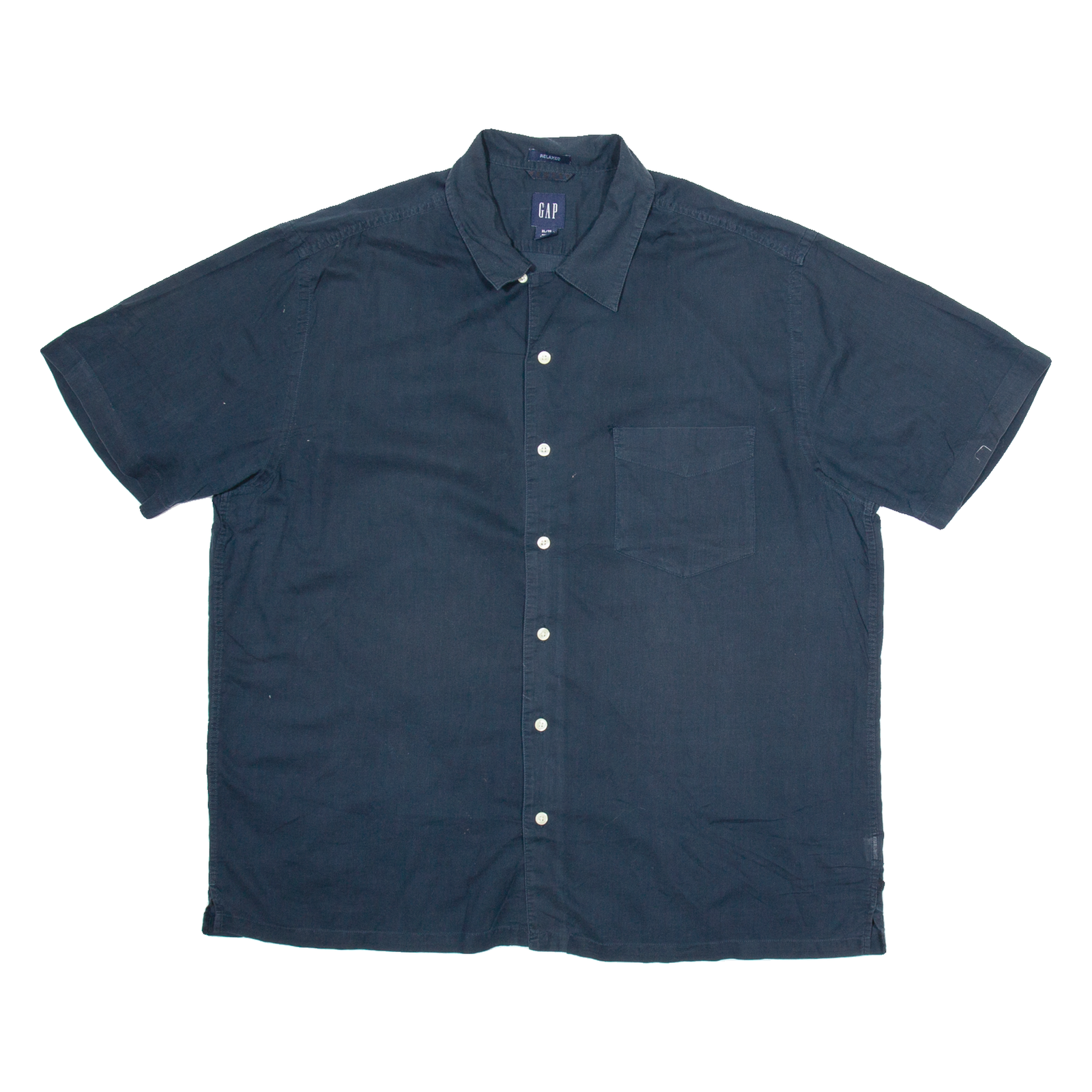 GAP Mens Plain Shirt Black XL Refurbished - N/A refurbished available on Cerqular