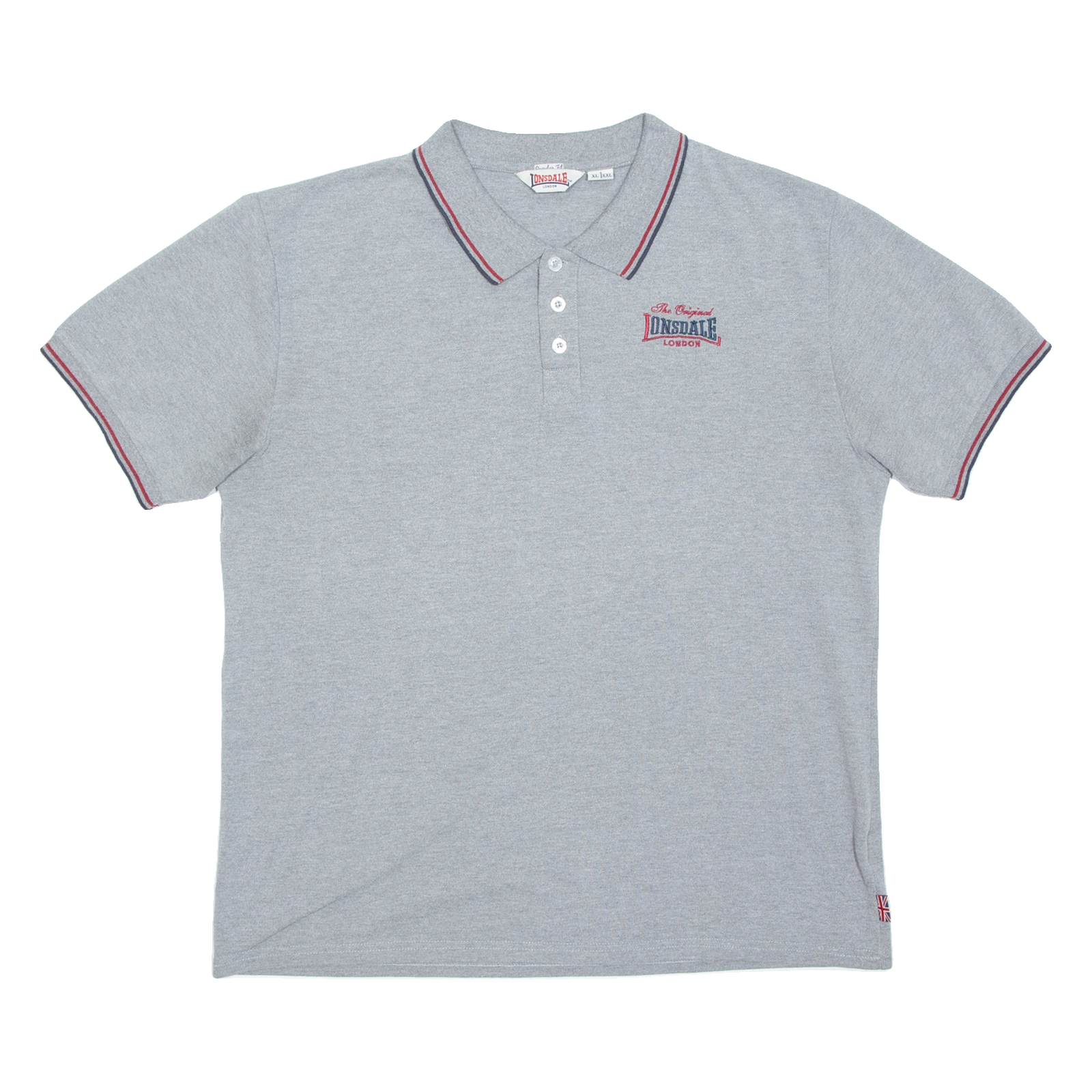 LONSDALE Mens Polo Shirt Grey XL Refurbished - N/A refurbished available on Cerqular