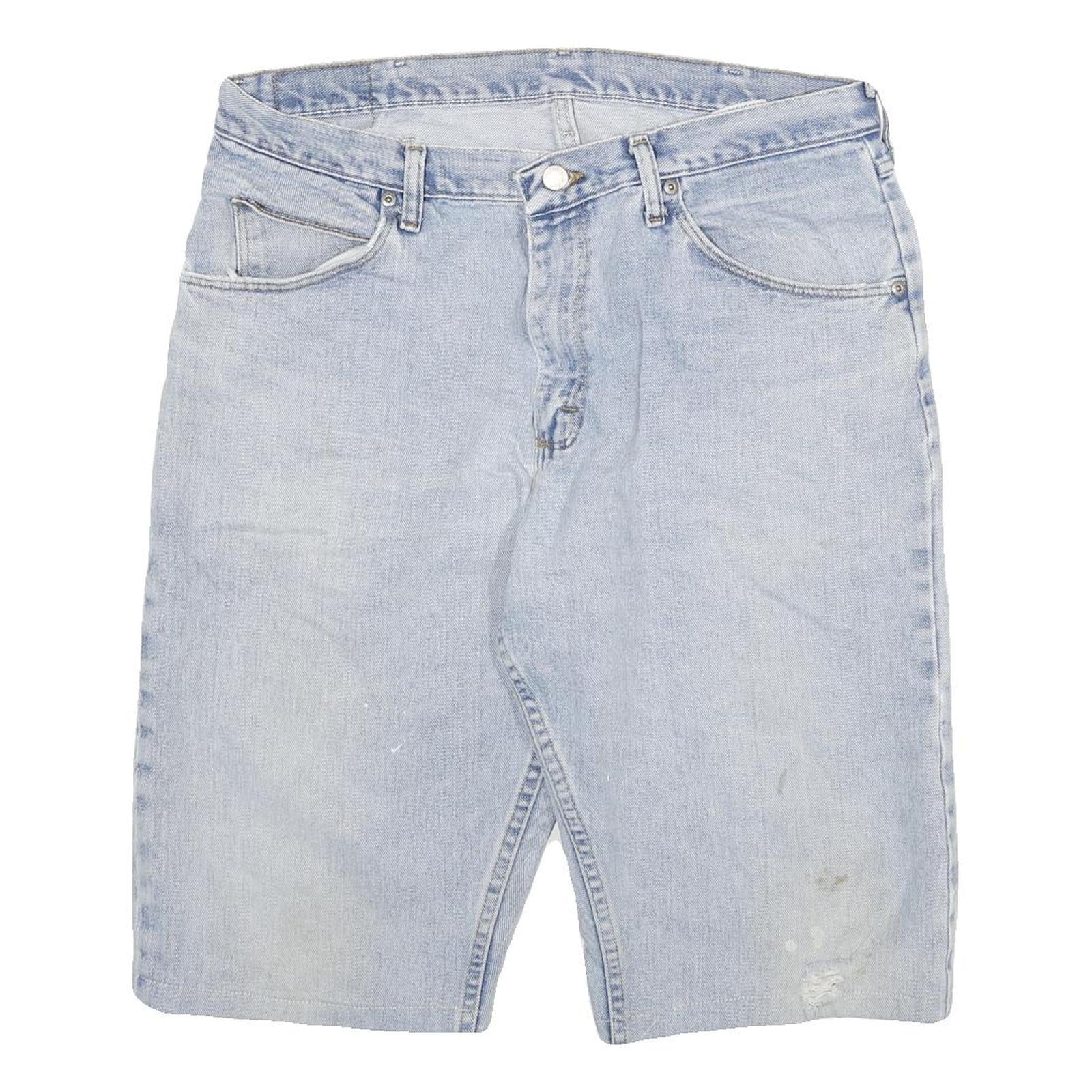 WRANGLER Mens Denim Blue Casual Shorts 2XL W34 Cotton Blend Summer Wear Refurbished - N/A refurbished available on Cerqular