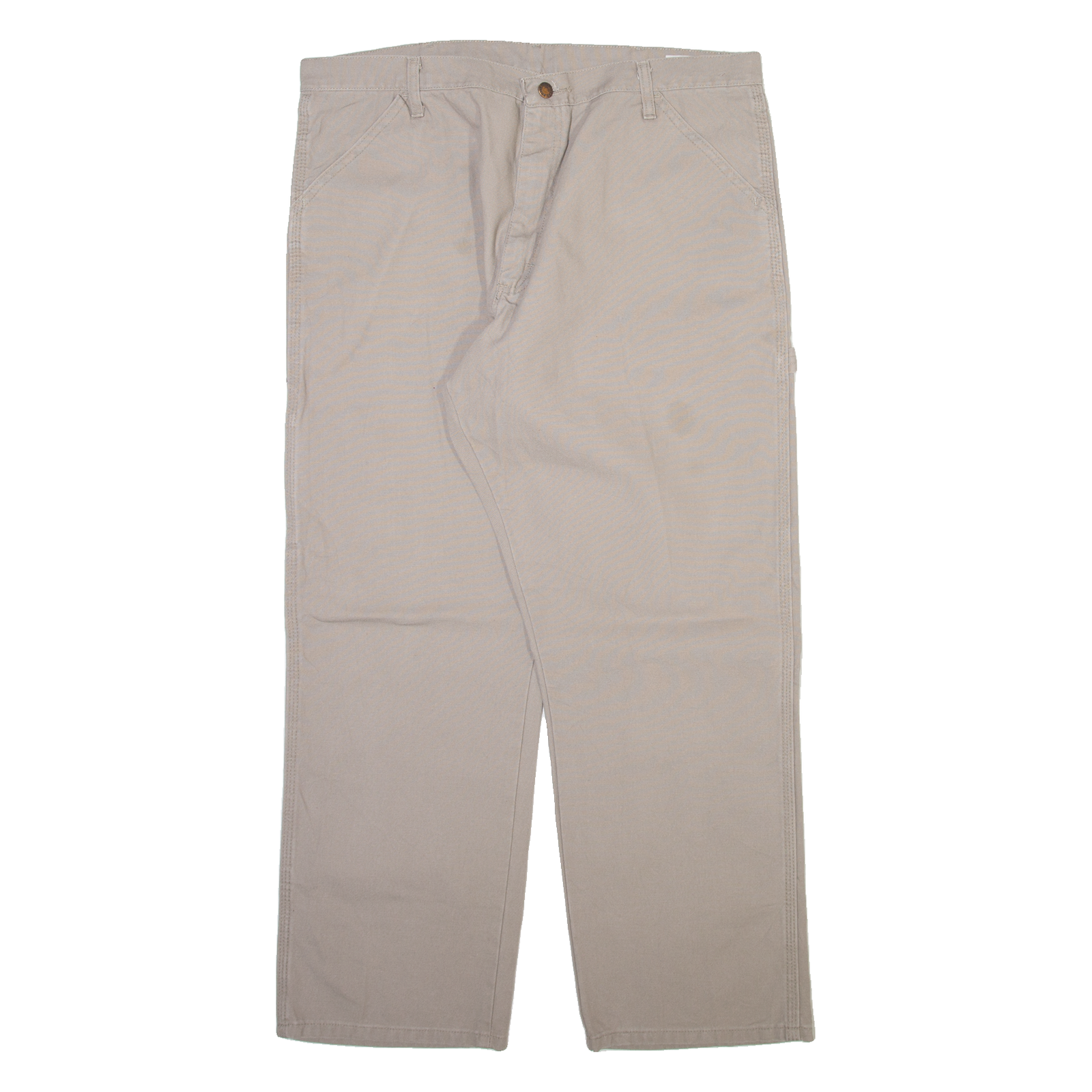 RUSTLER Carpenter Mens Corduroy Trousers Beige Relaxed Straight W38 L30 Refurbished - N/A refurbished available on Cerqular