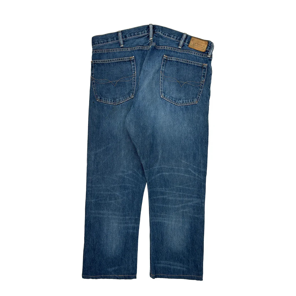 Polo By Ralph Lauren Jeans - 36W 31L Blue Cotton Refurbished - Thrifted (note: this is a term often used to describe second- refurbished available on Cerqular