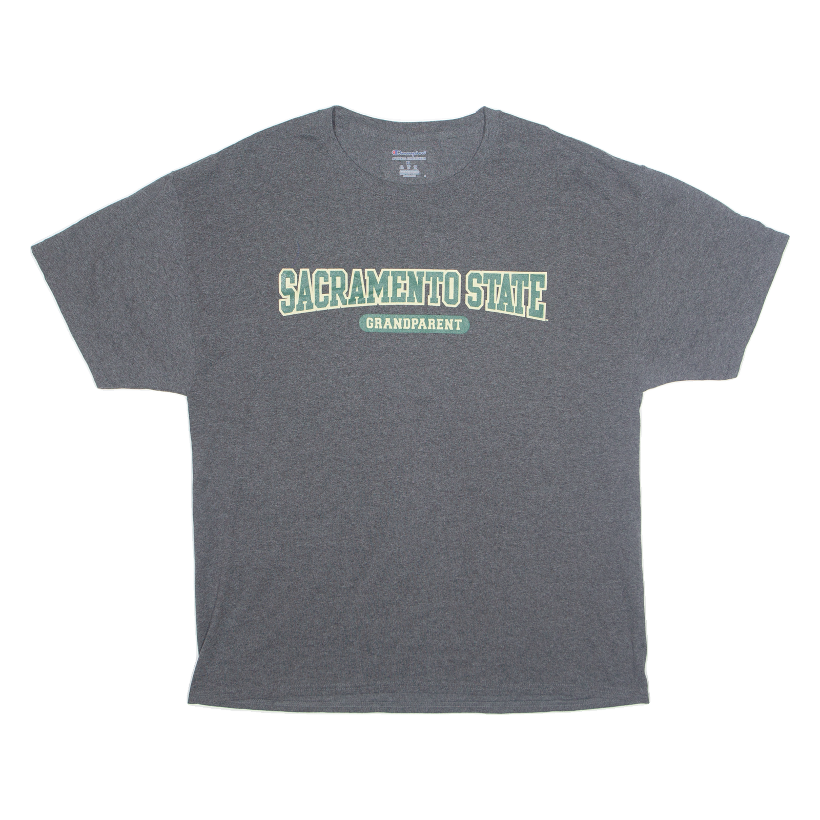 CHAMPION Sacramento State Grandparent Mens T-Shirt Grey USA XL Refurbished - N/A refurbished available on Cerqular