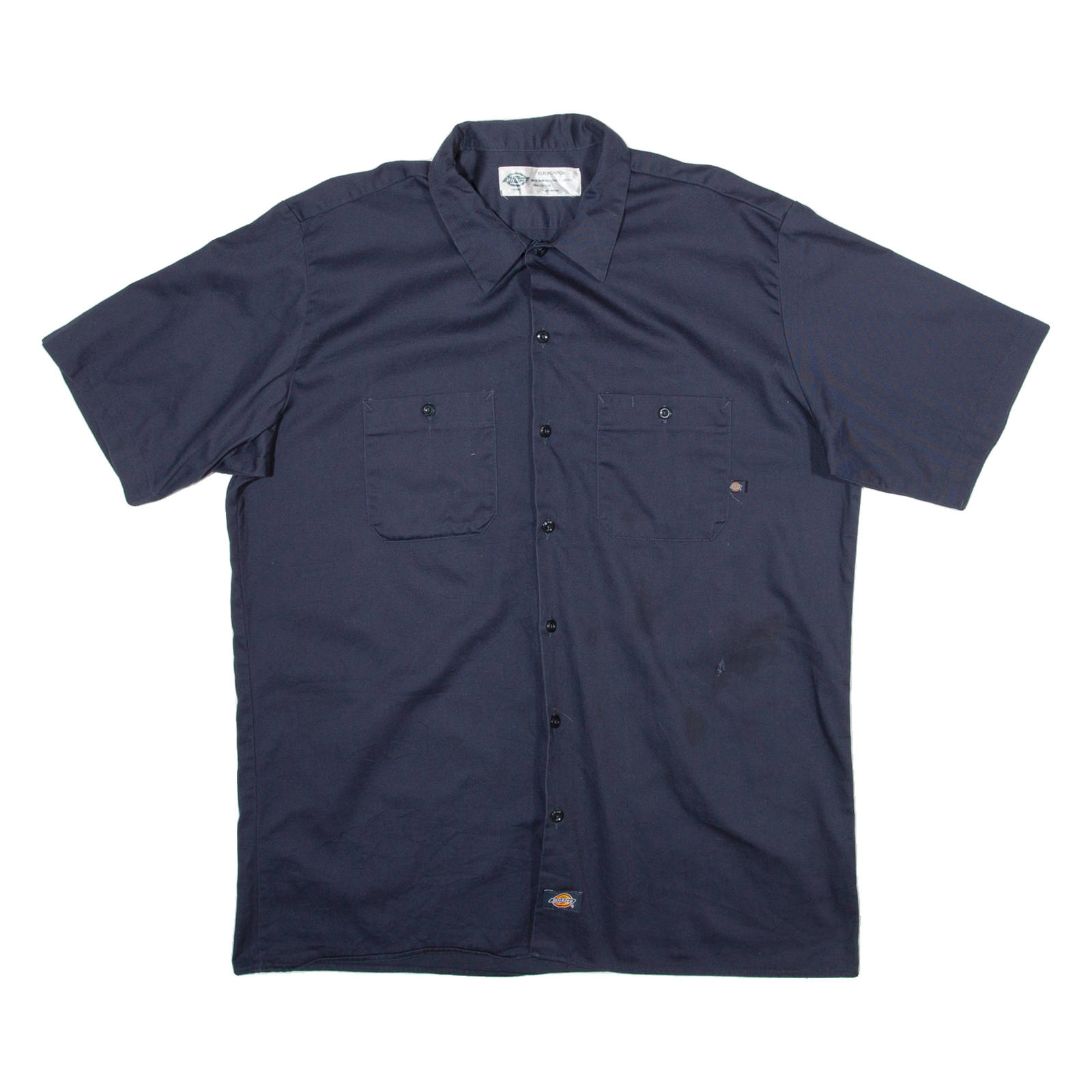 DICKIES Mens Worker Shirt Blue XL Refurbished - N/A refurbished available on Cerqular