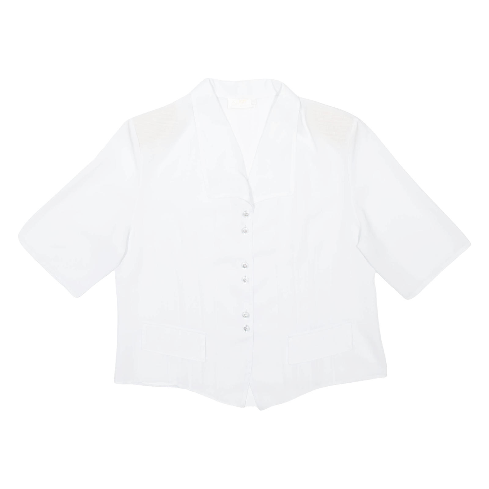 DEGRIS Womens Plain Shirt White M Refurbished - N/A refurbished available on Cerqular