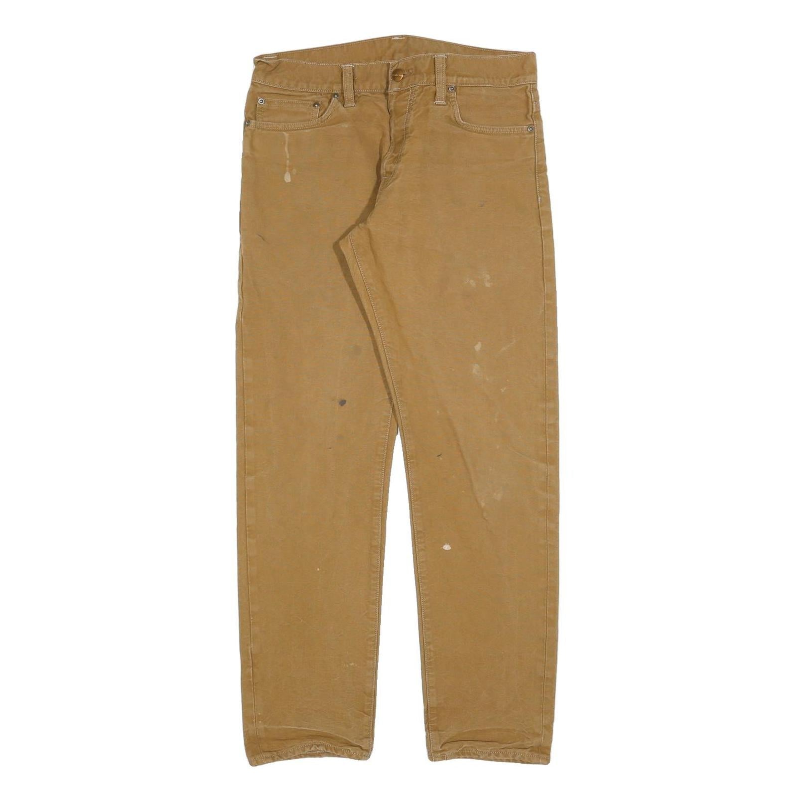 Buy CARHARTT Mens Cotton Blend Beige Slim Straight Trousers W32 L28 Workwear Casual Refurbished - $49.39 CARHARTT Mens Cotton Blend Beige Slim Straight Trousers W32 L28 Workwear Casual Refurbished - N/A refurbished available on Cerqular