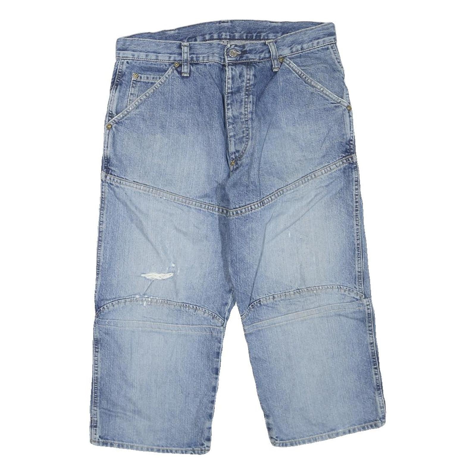 G-STAR Mens Denim Blue Casual Shorts M W32 Cotton Blend Relaxed Fit Refurbished - N/A refurbished available on Cerqular
