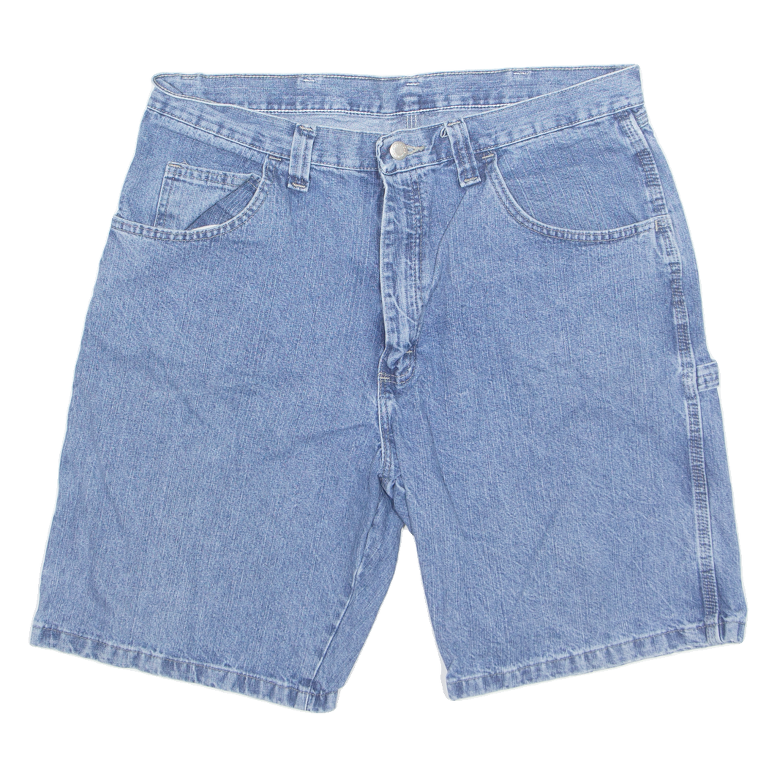 WRANGLER Carpenter Mens Denim Shorts Blue L W38 Refurbished - N/A refurbished available on Cerqular