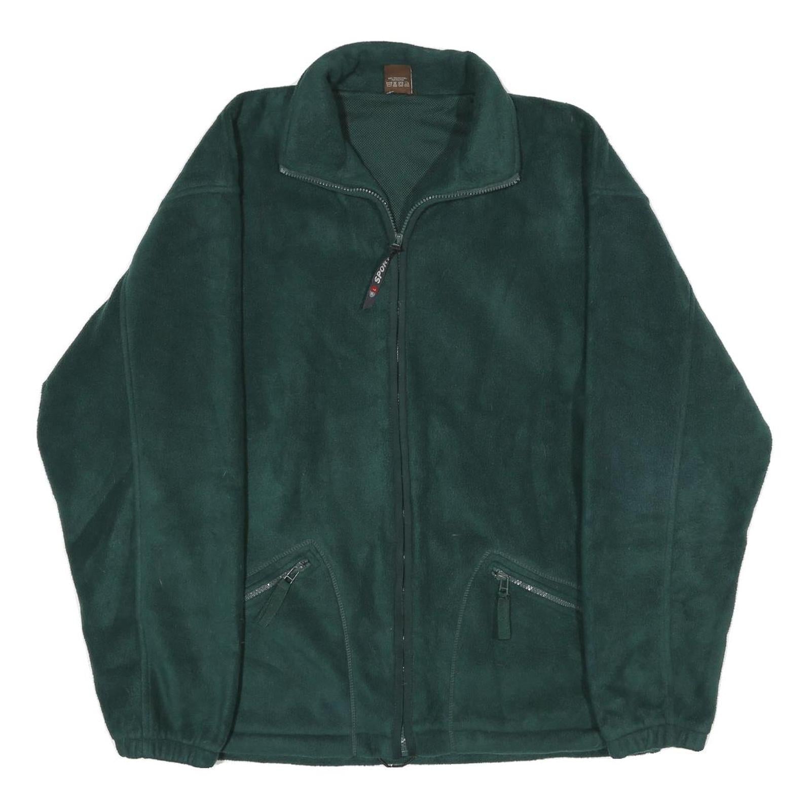 LEGACY Mens Green Polyester Zip Jacket L Fleece Casual Warm Outerwear Refurbished - N/A refurbished available on Cerqular