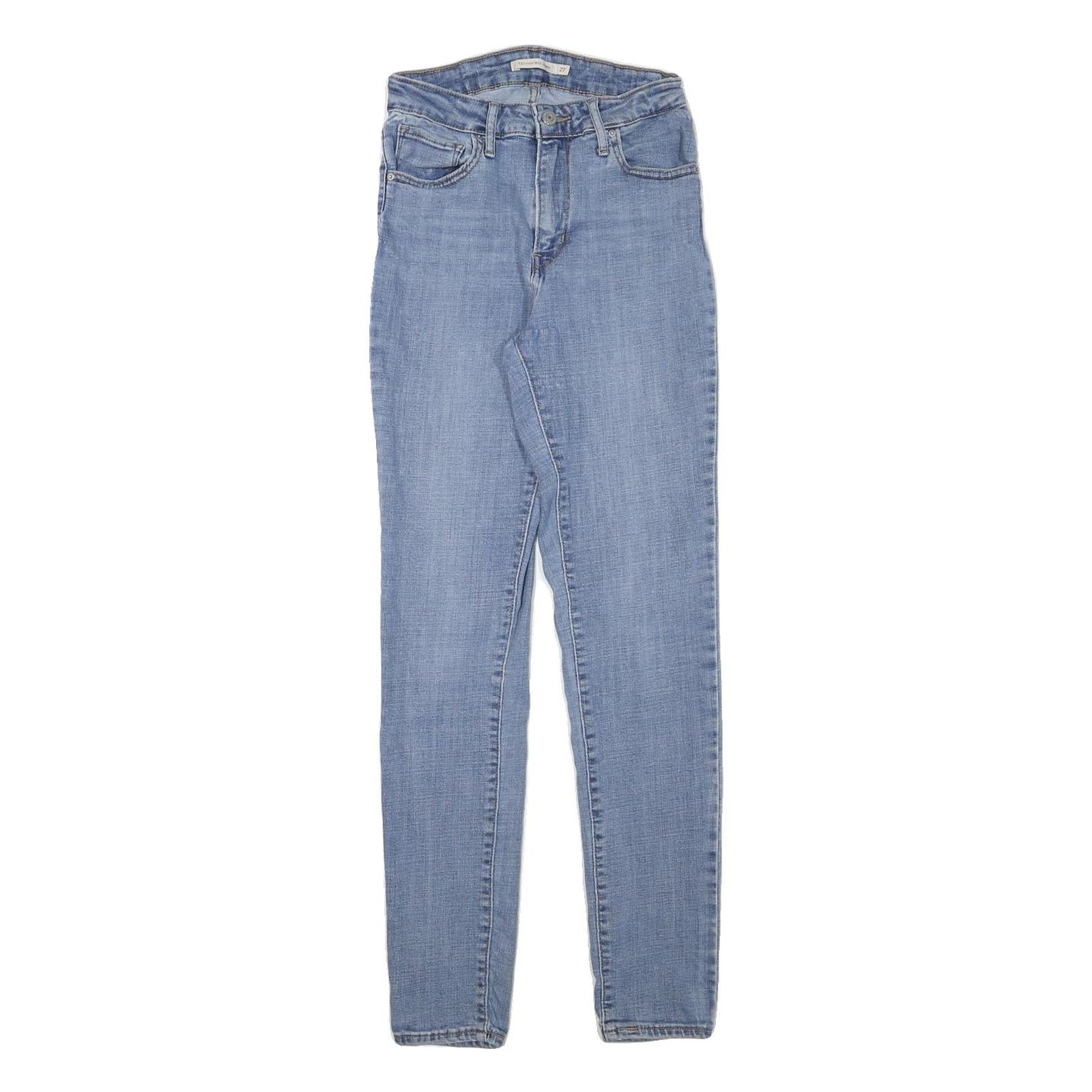 LEVI'S Womens Slim Blue Denim Light W24 L30 Cotton Blend Zip Jeans Skinny Refurbished - N/A refurbished available on Cerqular