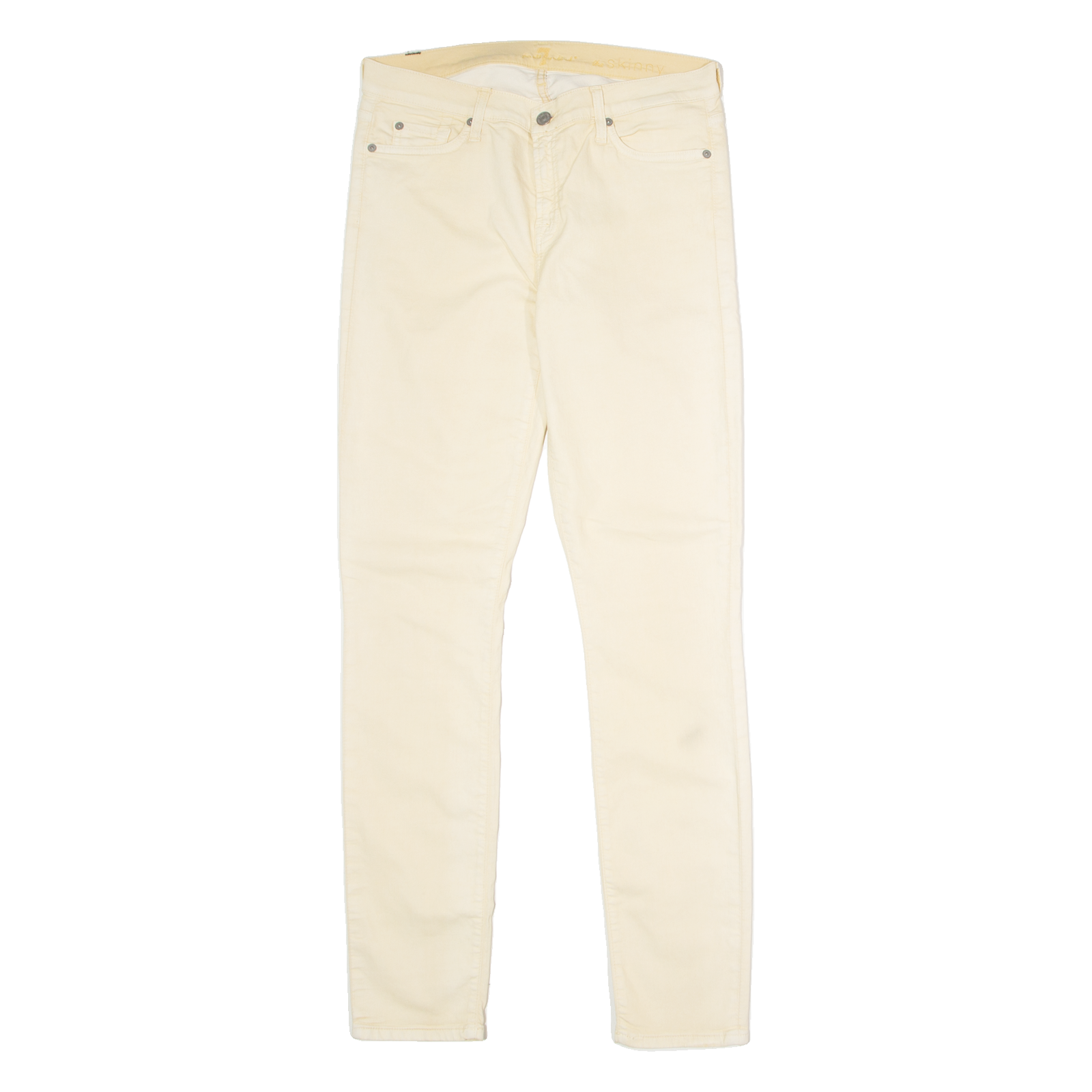 7 FOR ALL MANKIND Womens Trousers Yellow Regular Skinny W31 L31 Refurbished - N/A refurbished available on Cerqular
