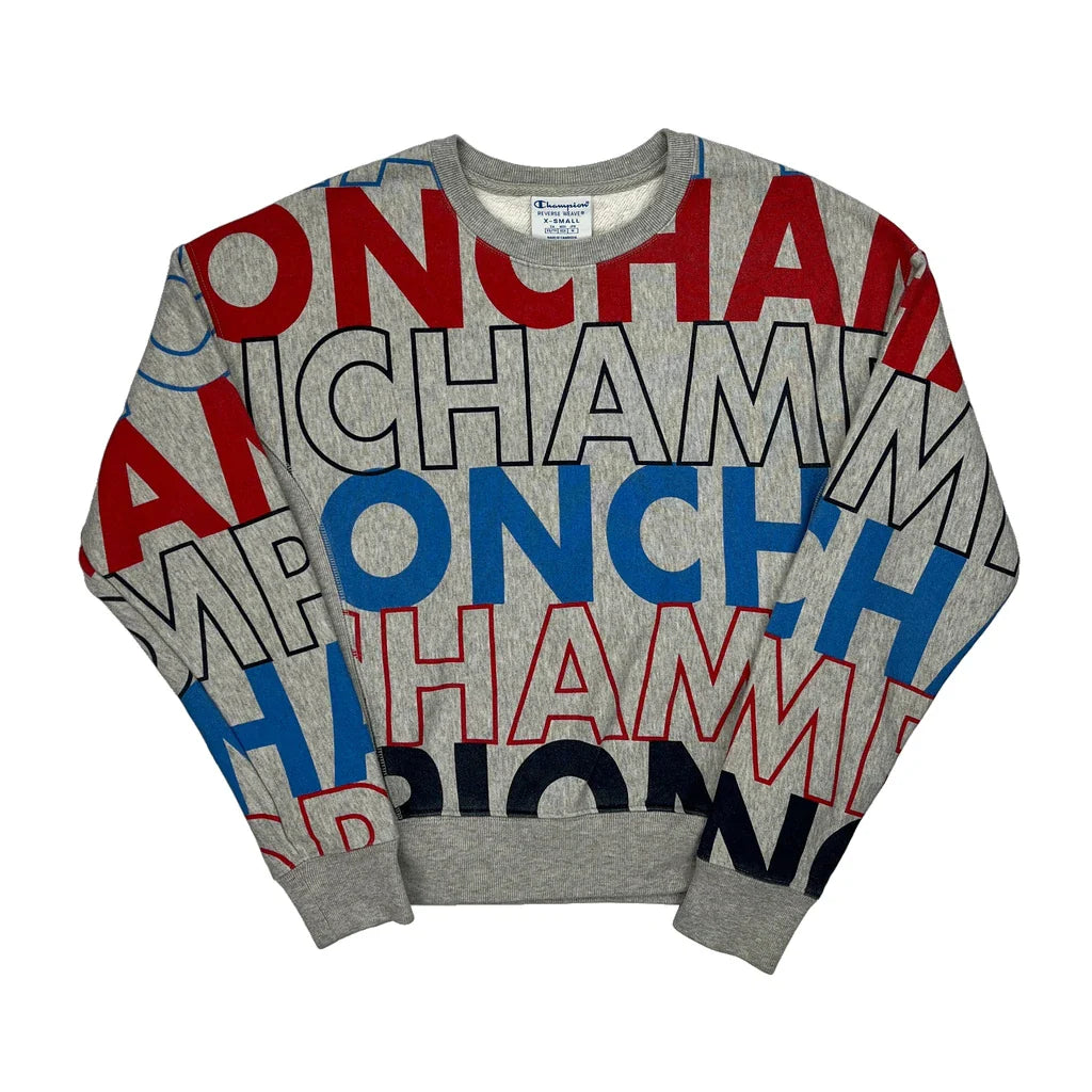 Reverse Weave Champion Sweatshirt - XS Black Cotton Refurbished - Thrifted (note: this is a term often used to describe second- refurbished available on Cerqular