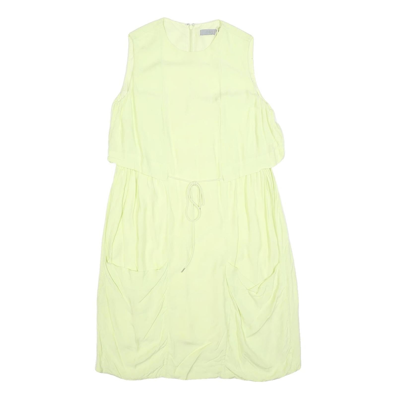 Buy COS Womens Yellow Cotton Blend Sleeveless Day Dress S Pockets Zip Round Neck Refurbished - $49.39 COS Womens Yellow Cotton Blend Sleeveless Day Dress S Pockets Zip Round Neck Refurbished - N/A refurbished available on Cerqular