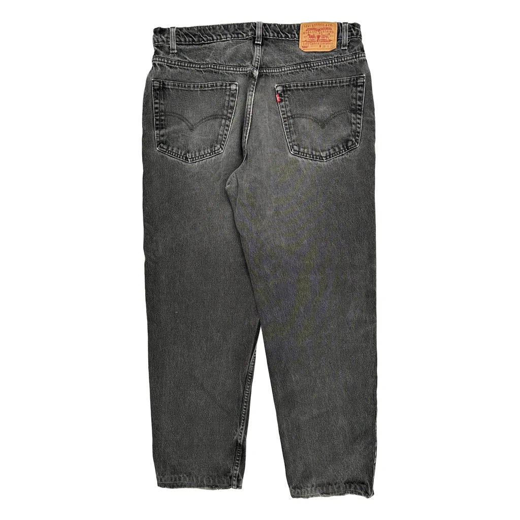 Levis 550 Jeans - 37W 32L Grey Cotton Refurbished - Thrifted (note: this is a term often used to describe second- refurbished available on Cerqular