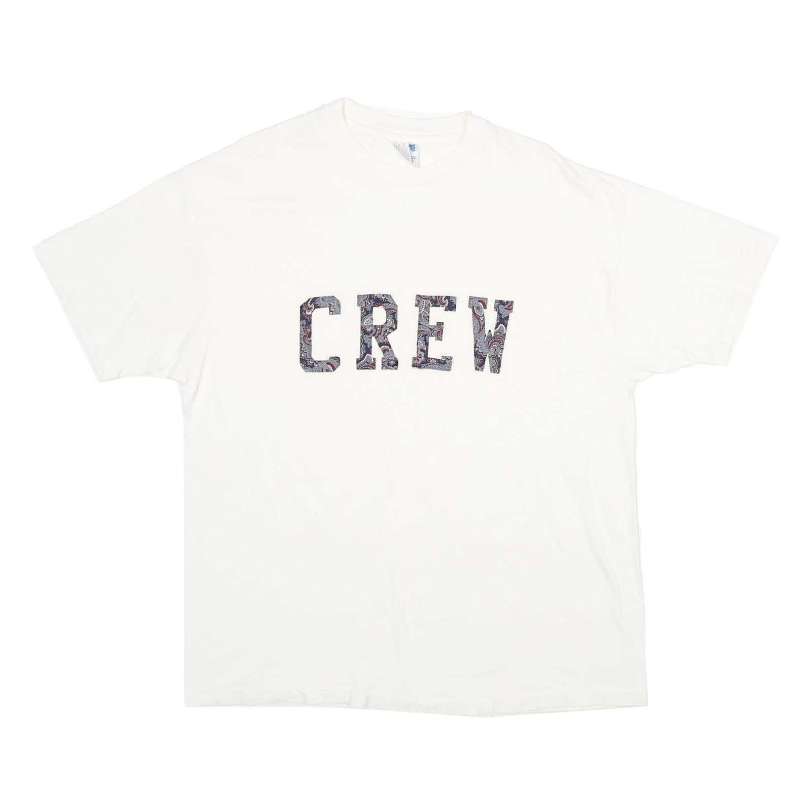 HANES Mens White Crew Graphic T-Shirt XL Short Sleeve Crew Neck Cotton Top Refurbished - N/A refurbished available on Cerqular