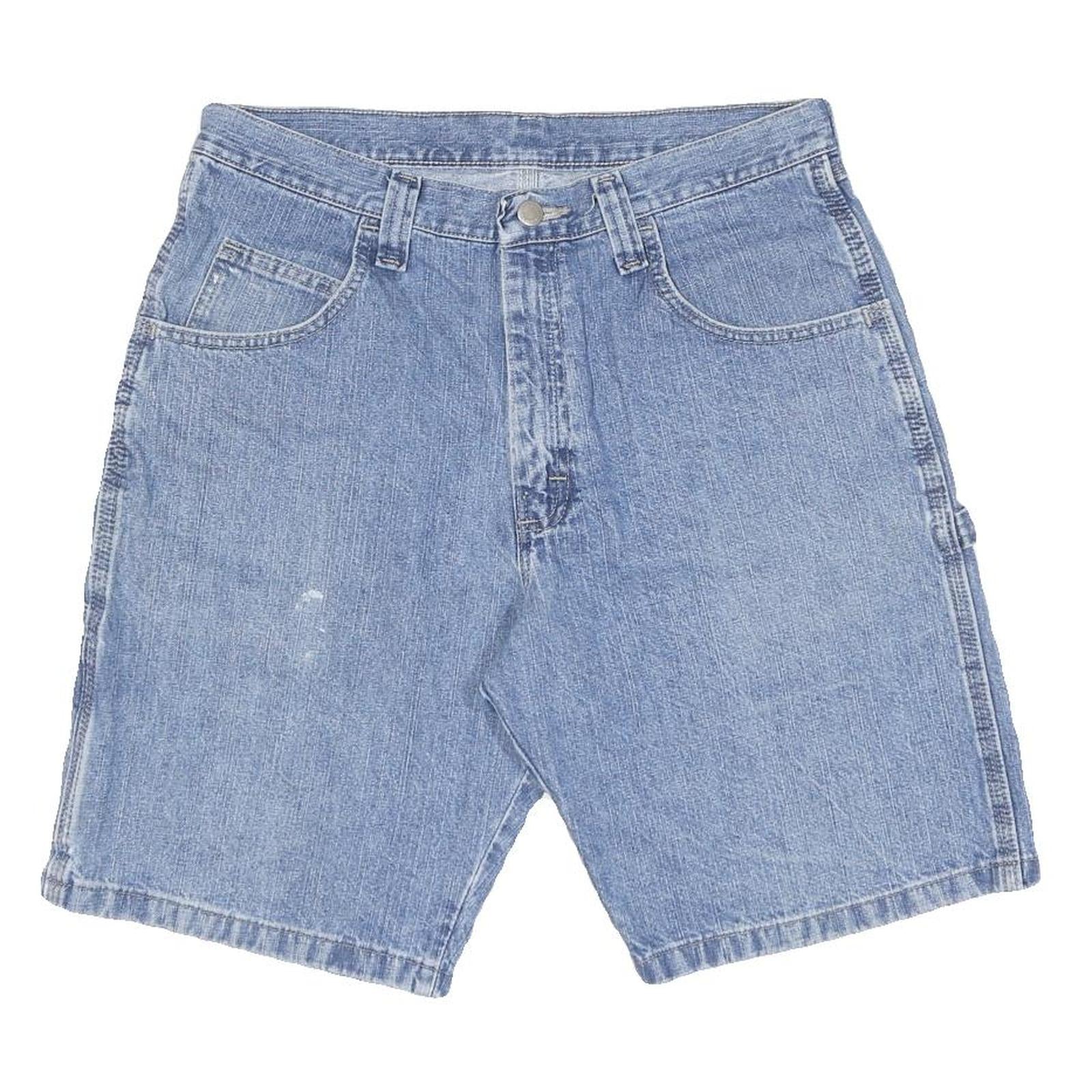 WRANGLER Mens Denim Blue Casual Shorts M W32 Cotton Blend Workwear Style Refurbished - N/A refurbished available on Cerqular