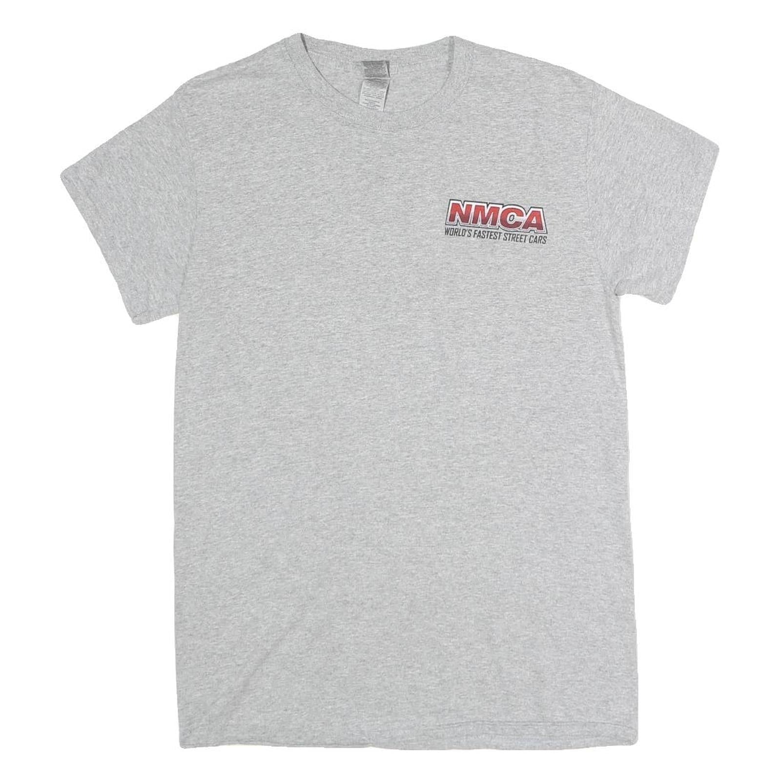 GILDAN Mens Grey NMCA Racing Graphic T-Shirt S Short Sleeve Crew Neck Car Print Refurbished - N/A refurbished available on Cerqular