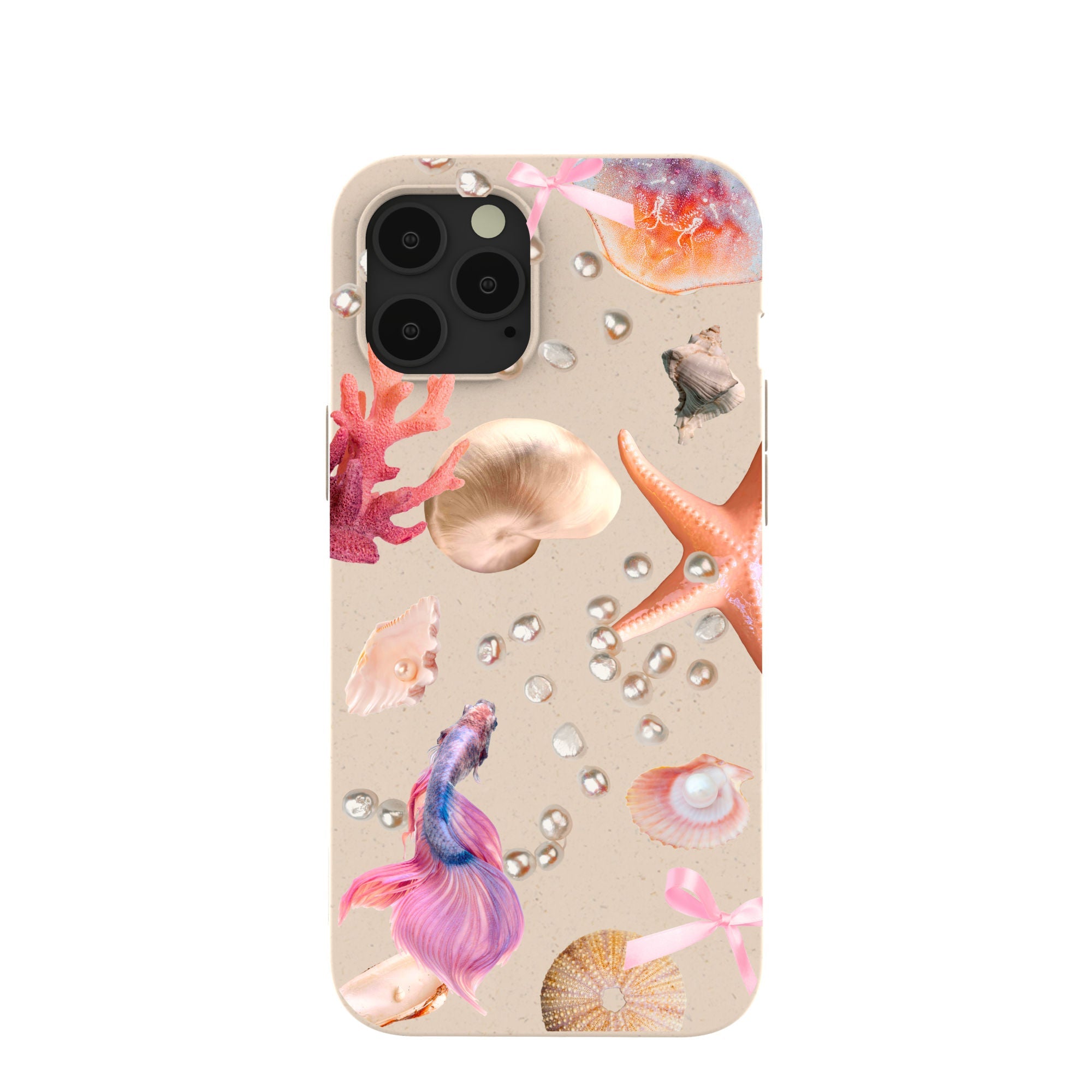 Seashell Aqua Dreams iPhone 12 Pro Max Case Refurbished - Pela Case refurbished available on Cerqular