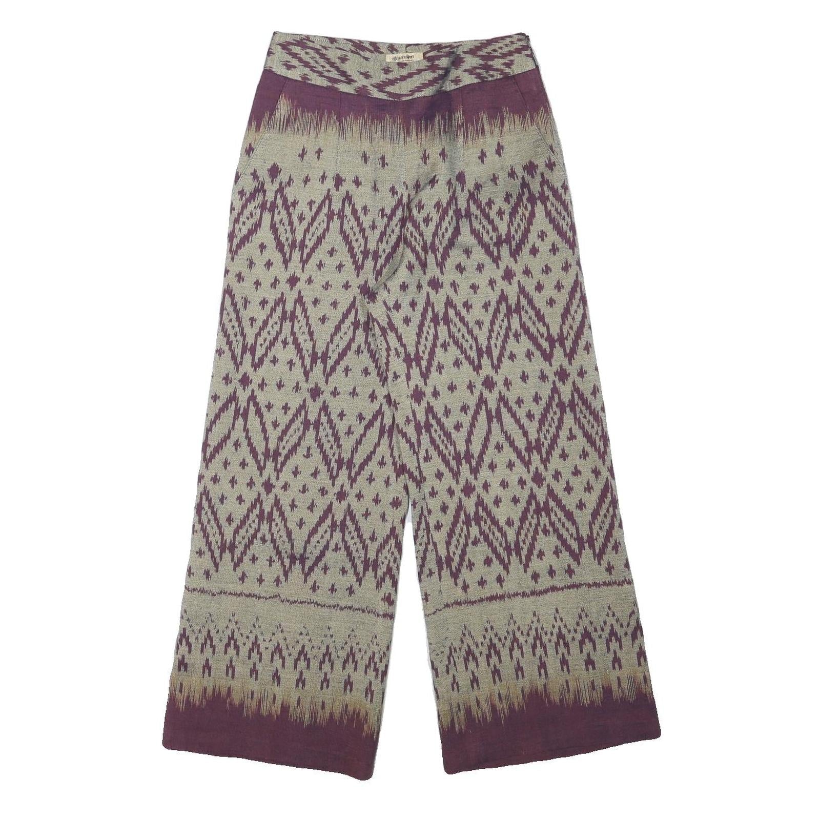 Buy Womens Cotton Blend Beige & Purple Relaxed Wide-Leg Trousers W27 L26 Patterned Refurbished - $23.39 Womens Cotton Blend Beige & Purple Relaxed Wide-Leg Trousers W27 L26 Patterned Refurbished - N/A refurbished available on Cerqular