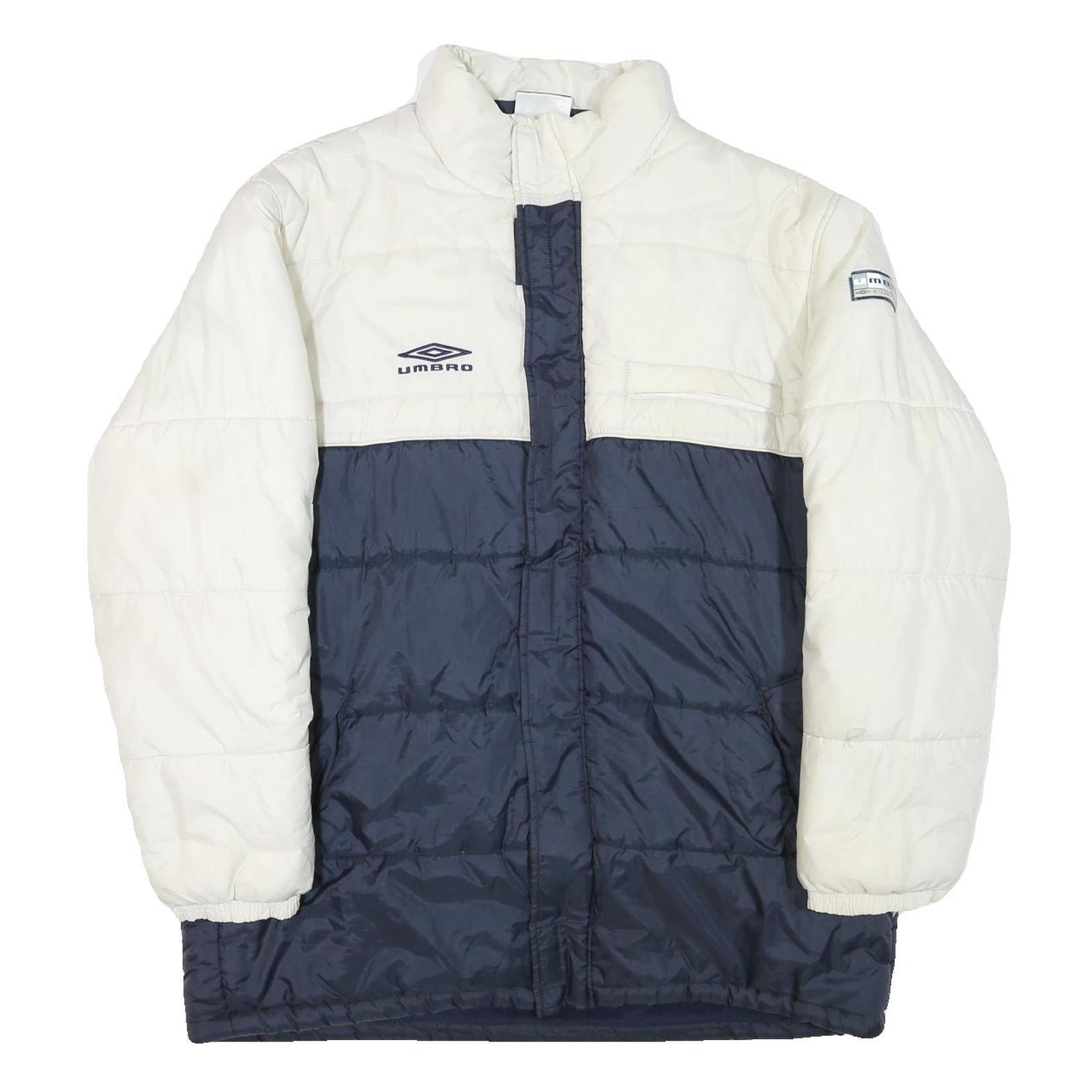Buy UMBRO Mens White & Navy Padded Zip Jacket XL Polyester Blend Casual Sportswear Refurbished - $41.59 UMBRO Mens White & Navy Padded Zip Jacket XL Polyester Blend Casual Sportswear Refurbished - N/A refurbished available on Cerqular