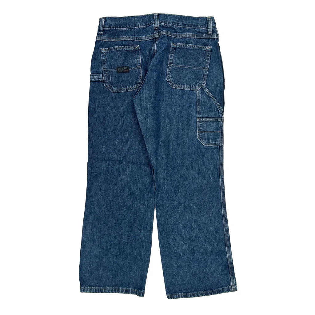 Age 16 Husky Unbranded Jeans - 28W 27L Blue Cotton Refurbished - Thrifted (note: this is a term often used to describe second- refurbished available on Cerqular
