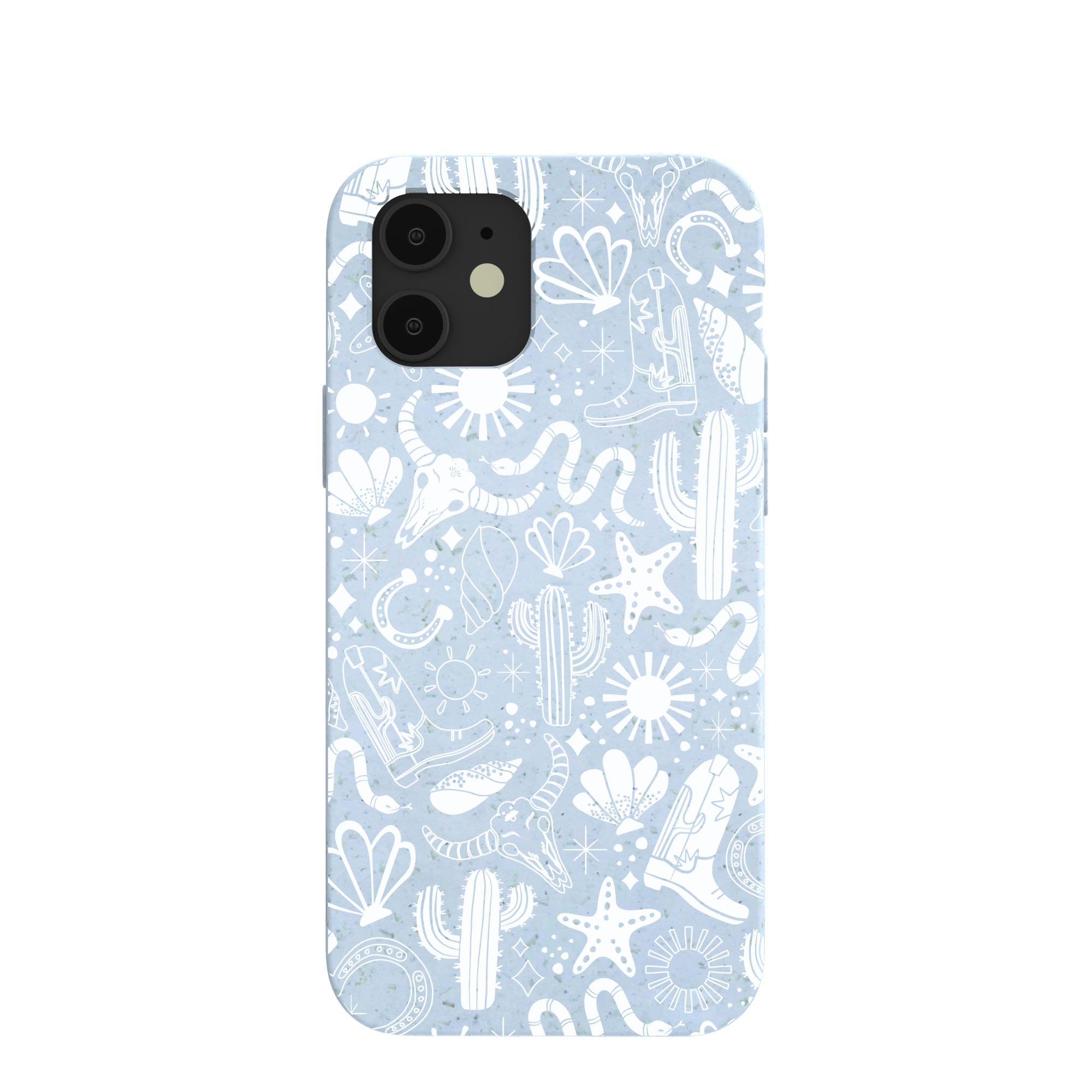 Powder Blue Coastal Rodeo iPhone 12/ iPhone 12 Pro Case Refurbished - Pela Case refurbished available on Cerqular