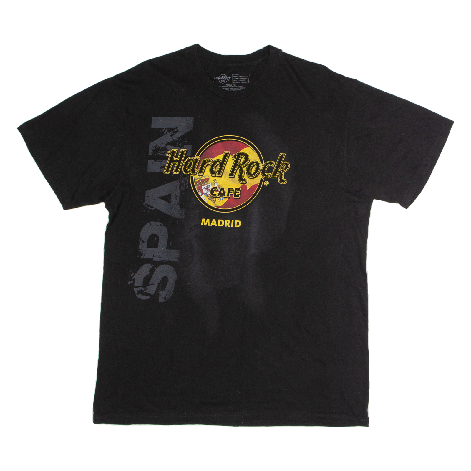 HARD ROCK CAFE Madrid Mens T-Shirt Black L Refurbished - N/A refurbished available on Cerqular