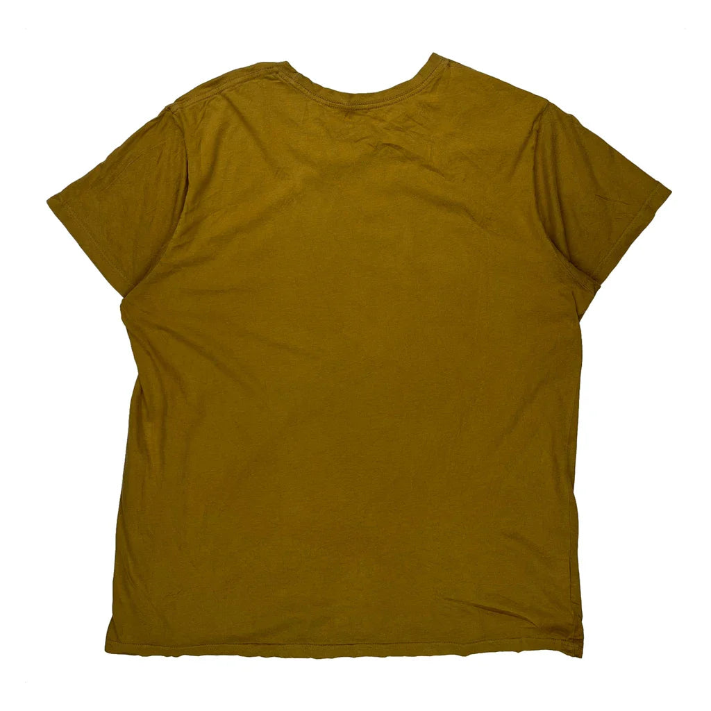 1973 Patagonia Slim Fit T-Shirt - 2XL Yellow Cotton Refurbished - Thrifted (note: this is a term often used to describe second- refurbished available on Cerqular