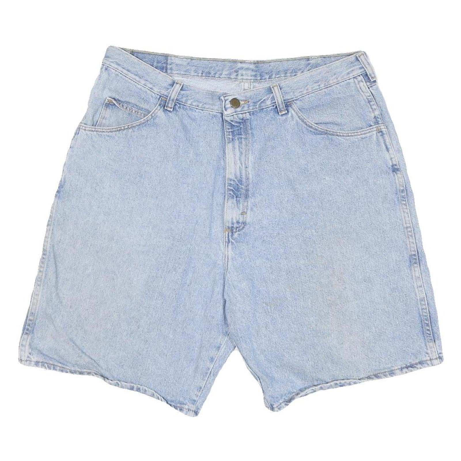 WRANGLER Mens Denim Blue Casual Shorts L W36 Classic Fit Cotton Blend Refurbished - N/A refurbished available on Cerqular