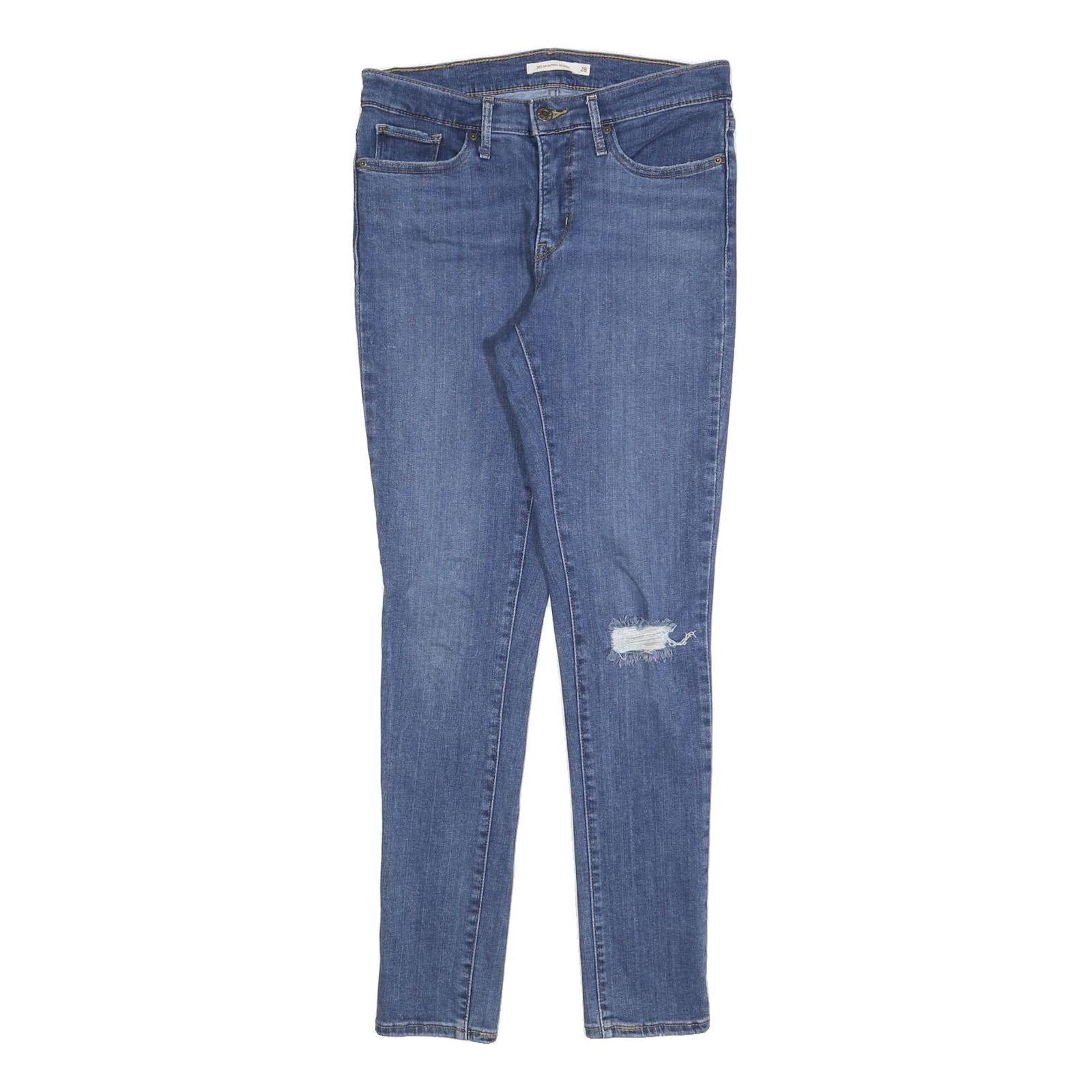 LEVI'S Womens Jeans Blue Slim Skinny Denim Medium W28 L30 Stylish Casual Refurbished - N/A refurbished available on Cerqular