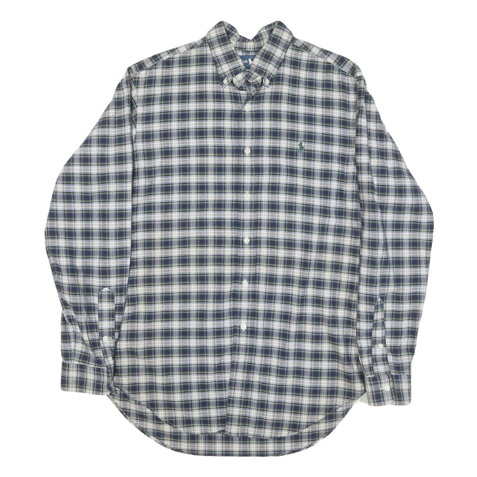 Buy RALPH LAUREN Mens Blue & White Checked Shirt M Classic Button Down Cotton Refurbished - $40.29 RALPH LAUREN Mens Blue & White Checked Shirt M Classic Button Down Cotton Refurbished - N/A refurbished available on Cerqular