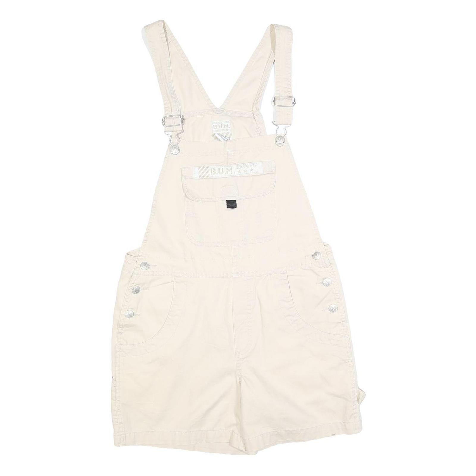 Buy BUM Womens Cream Cotton Blend Short Dungarees M W34 L6 Casual Summer Overall Refurbished - $37.69 BUM Womens Cream Cotton Blend Short Dungarees M W34 L6 Casual Summer Overall Refurbished - N/A refurbished available on Cerqular