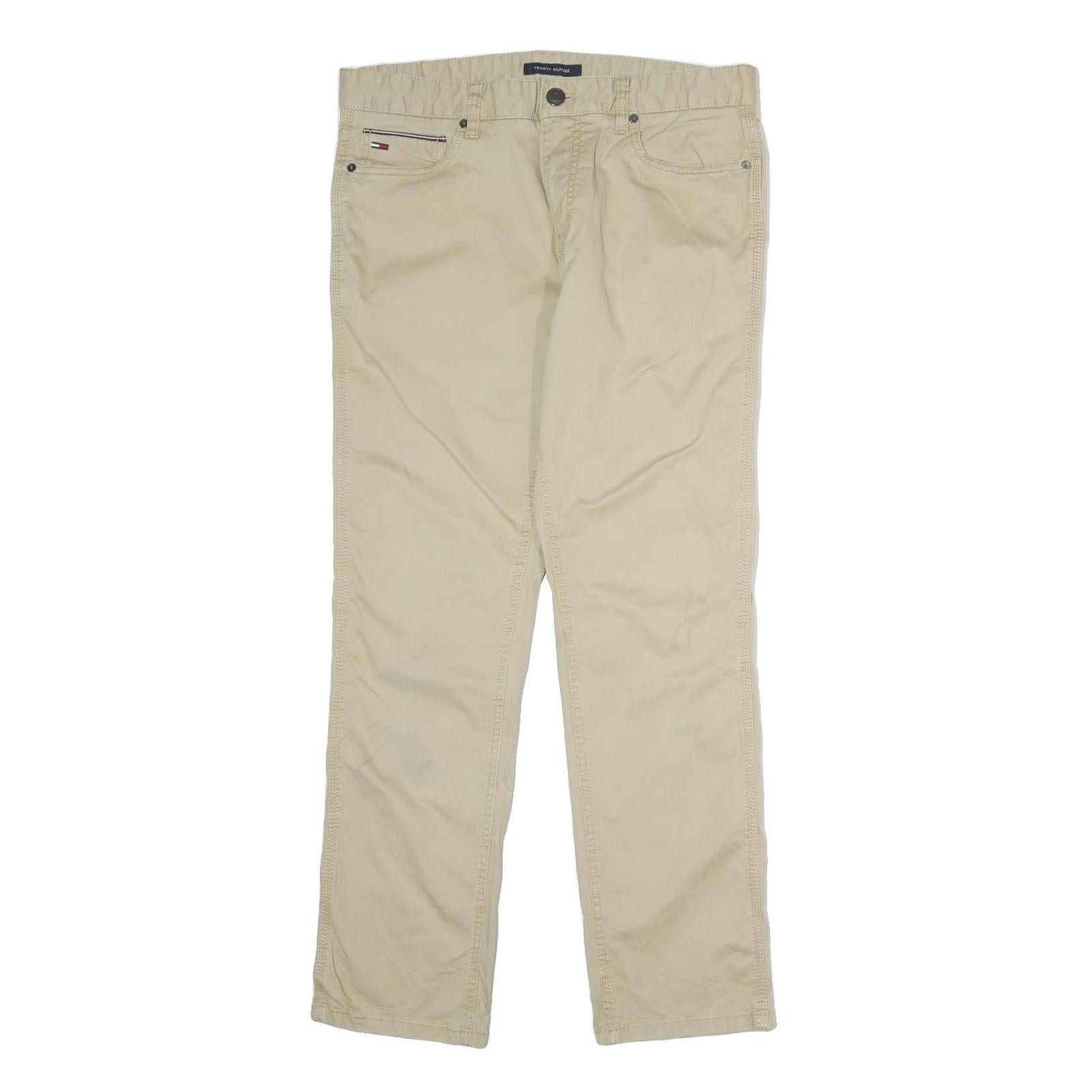Buy TOMMY HILFIGER Mens Cotton Beige Regular Fit Straight Leg Trousers W32 L30 Refurbished - $36.39 TOMMY HILFIGER Mens Cotton Beige Regular Fit Straight Leg Trousers W32 L30 Refurbished - N/A refurbished available on Cerqular