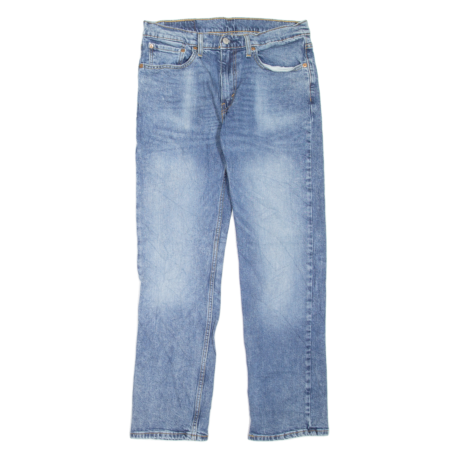 LEVI'S 514 Jeans Mens Blue Slim Straight Stone Wash W31 L30 Refurbished - N/A refurbished available on Cerqular