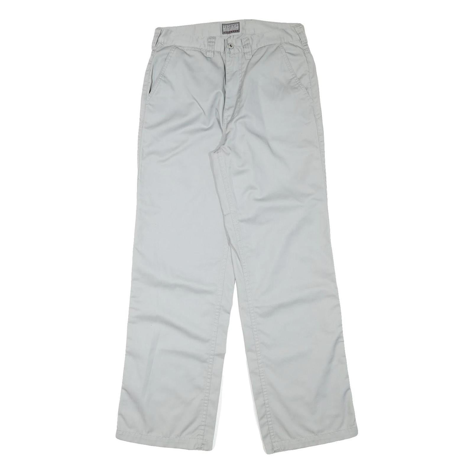 TEDDYS Mens Cotton Blend Regular Fit Beige Trousers W29 L31 Casual Zip Closure Refurbished - N/A refurbished available on Cerqular