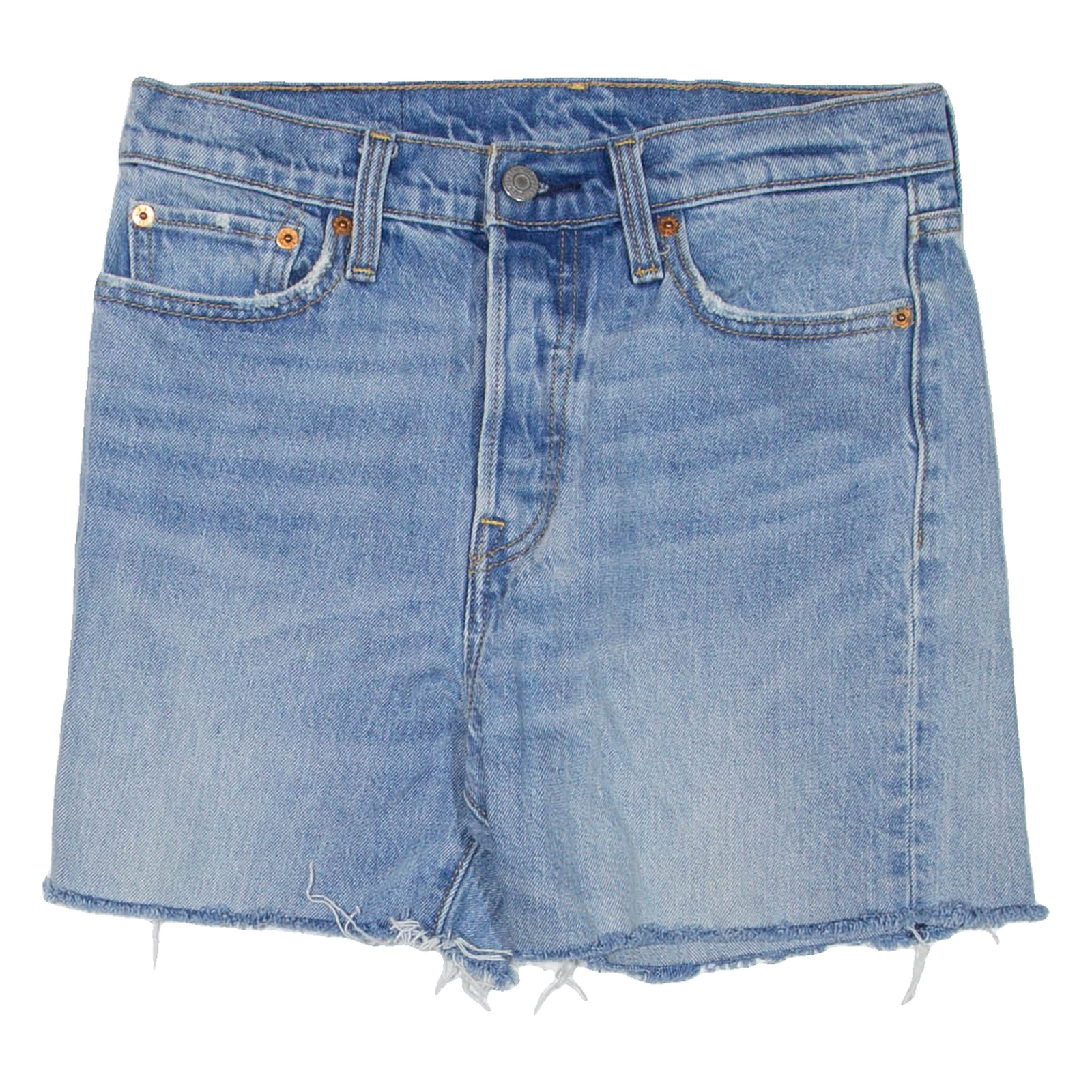 LEVI'S Womens Denim Shorts Blue S W28 Refurbished - N/A refurbished available on Cerqular