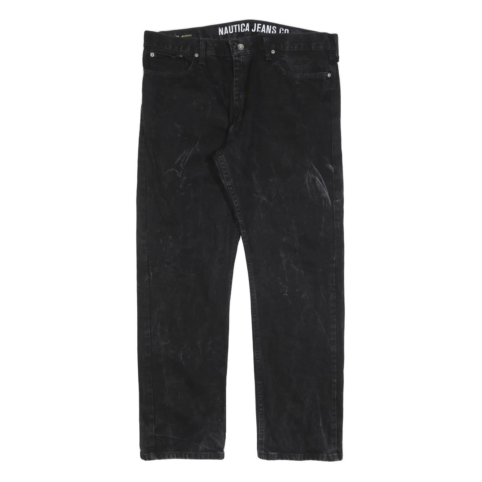 NAUTICA Mens Relaxed Black Jeans Denim Medium W36 L32 Classic Cotton Blend Refurbished - N/A refurbished available on Cerqular